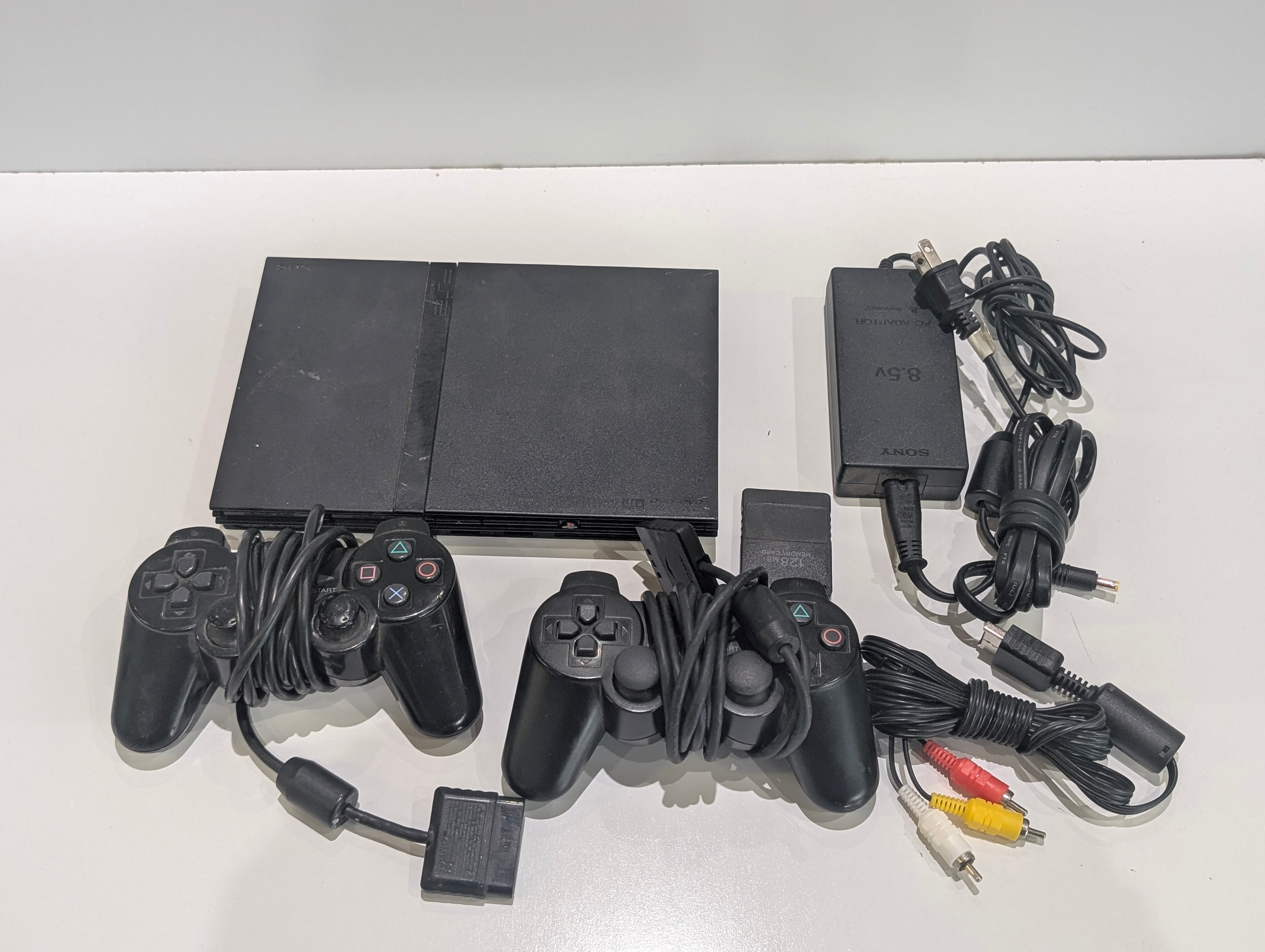 Sony PlayStation 2 PS2 SCPH-70012 Console Bundle 2 Controllers Tested NTSC