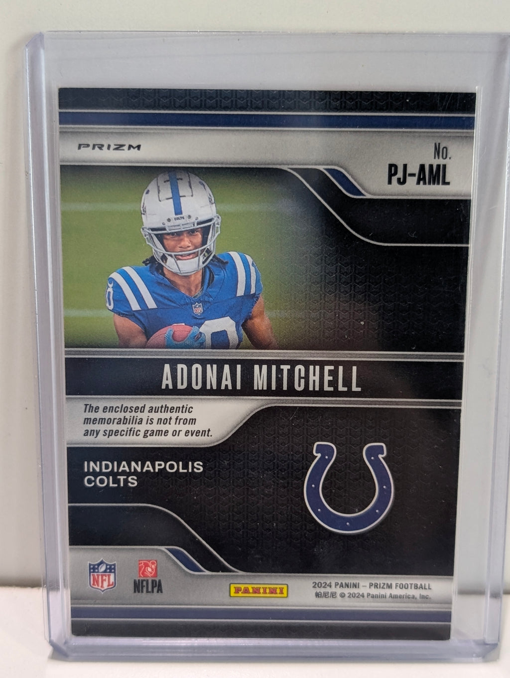 2024 Panini Prizm Premier Jerseys Adonai Mitchell RC Patch Prizm Colts