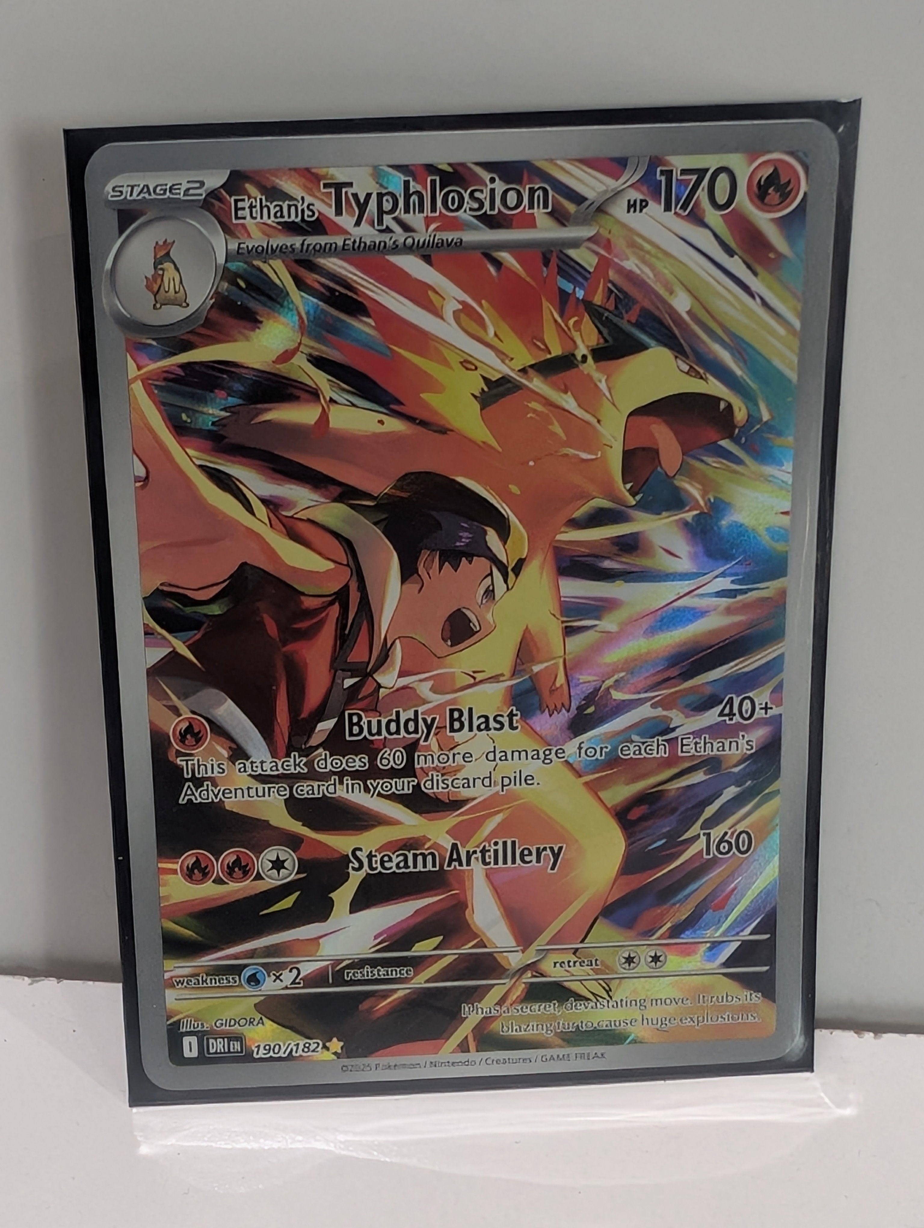 Pokemon 2023 Ethan’s Typhlosion 190/182 Full Art Secret Rare Stage 2