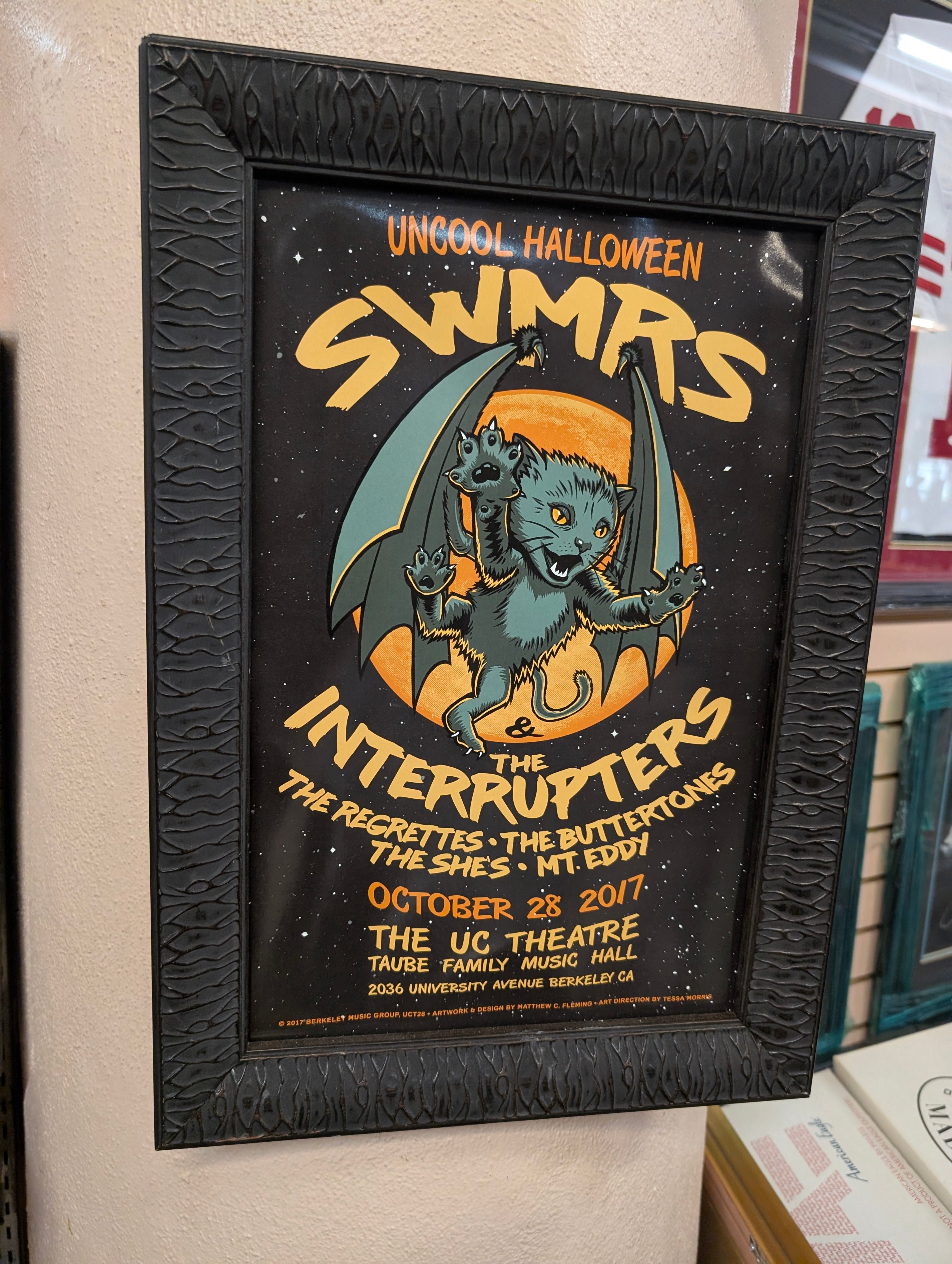 2017 Uncool Halloween SWMRS Interrupters UC Theatre Berkeley Poster