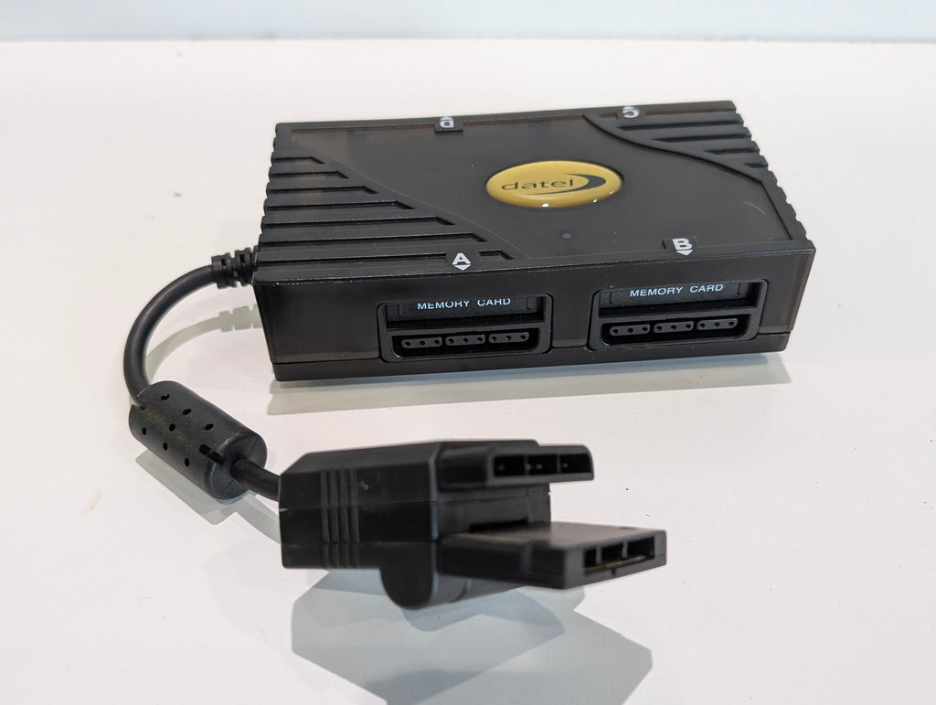 Datel PlayStation PS1 PS2 Dual Memory Card Adapter Splitter