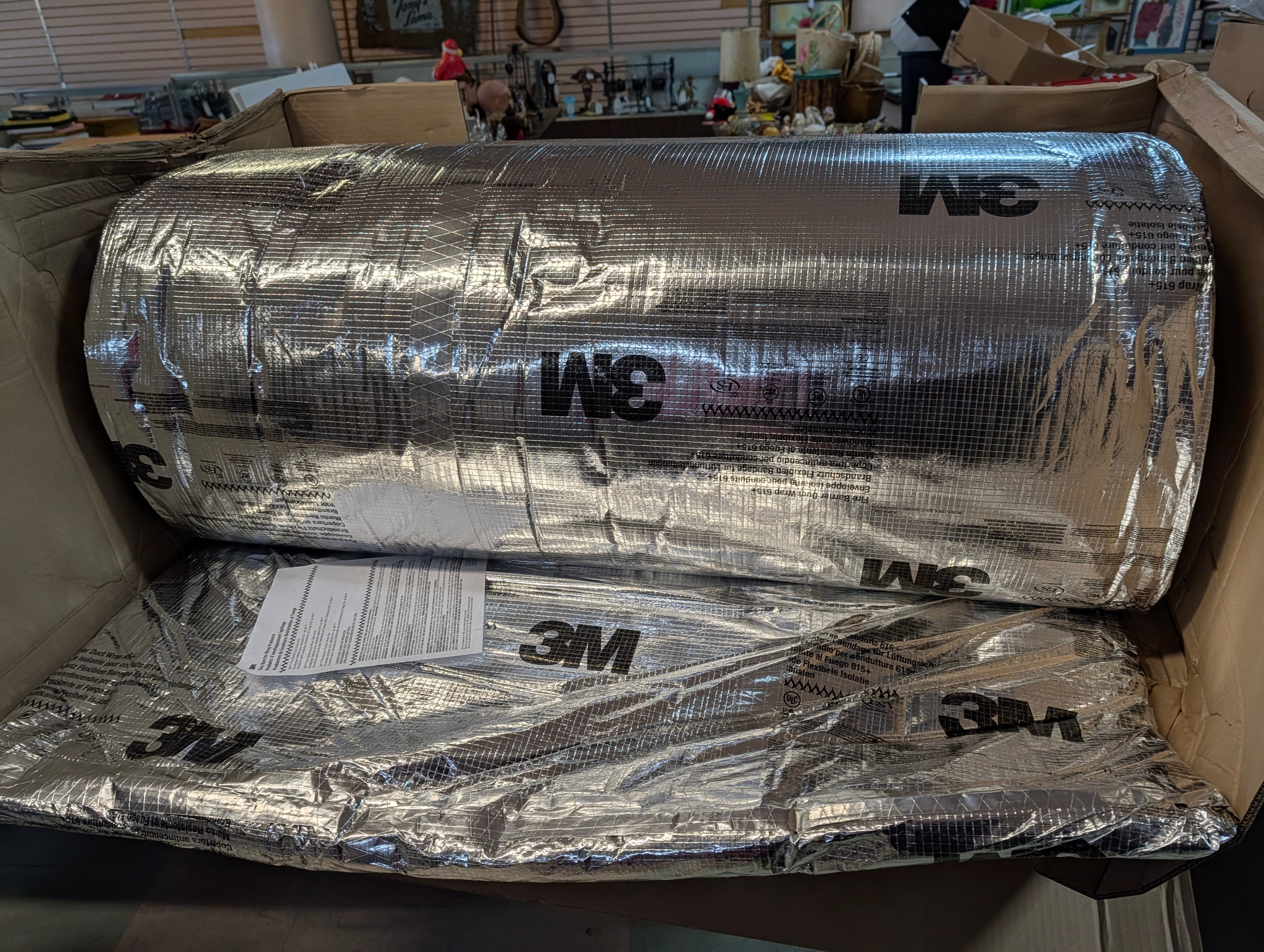 2024 3M Fire Barrier Duct Wrap 615+ 48in x 25ft Roll Insulation