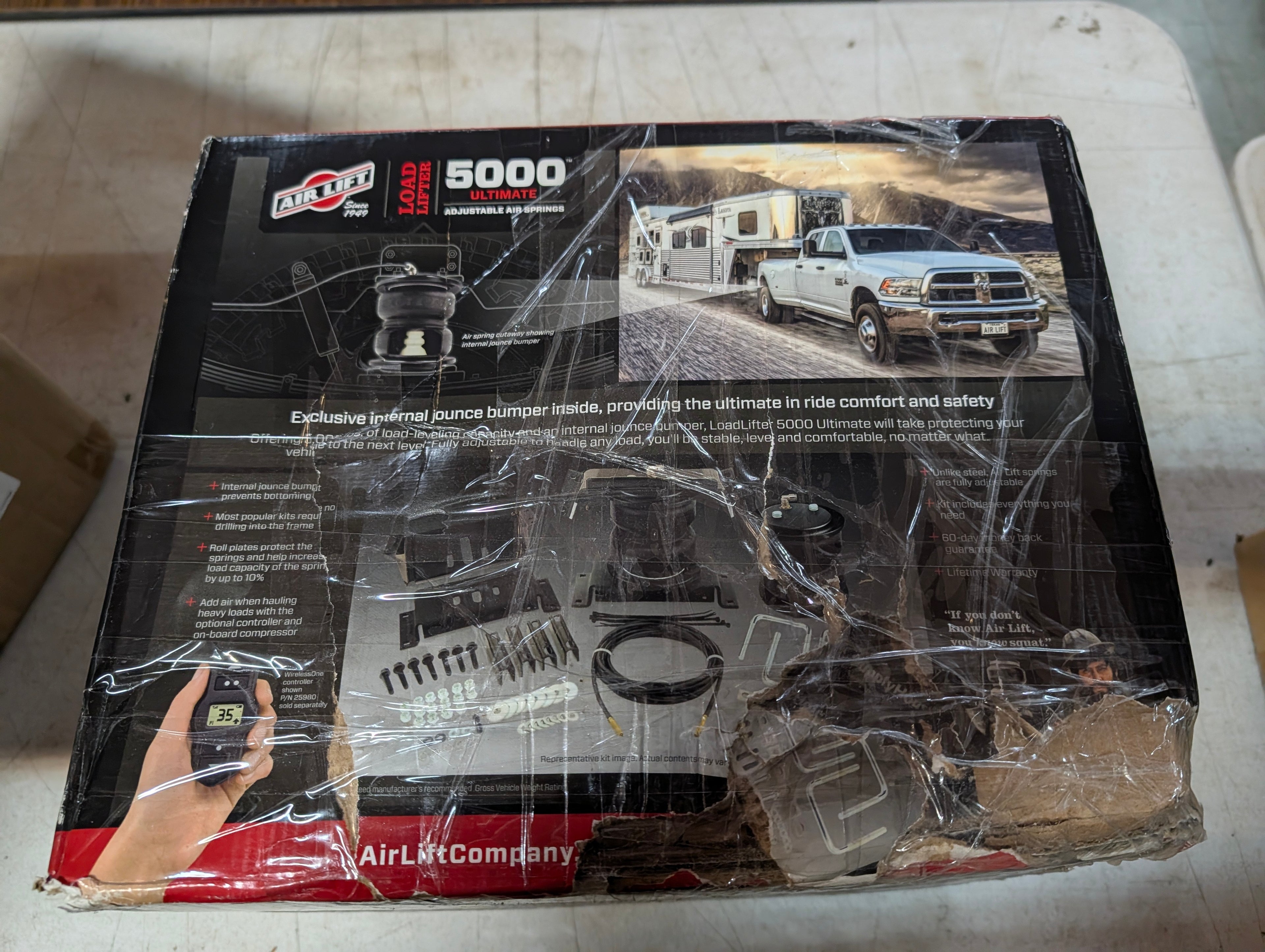 Air Lift LoadLifter 5000 Ultimate Adjustable Air Springs Kit – Up to 5,000 lb Leveling