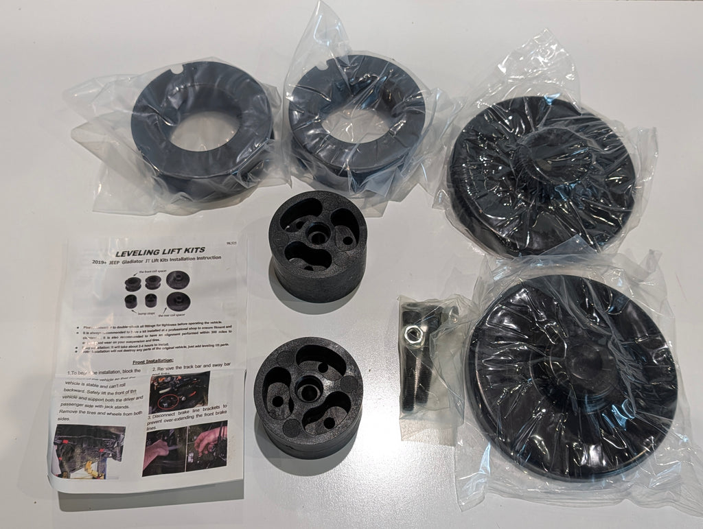 2019+ Jeep Gladiator JT Leveling Lift Kit 1.5 Front 0.75 Rear Spacer Kit