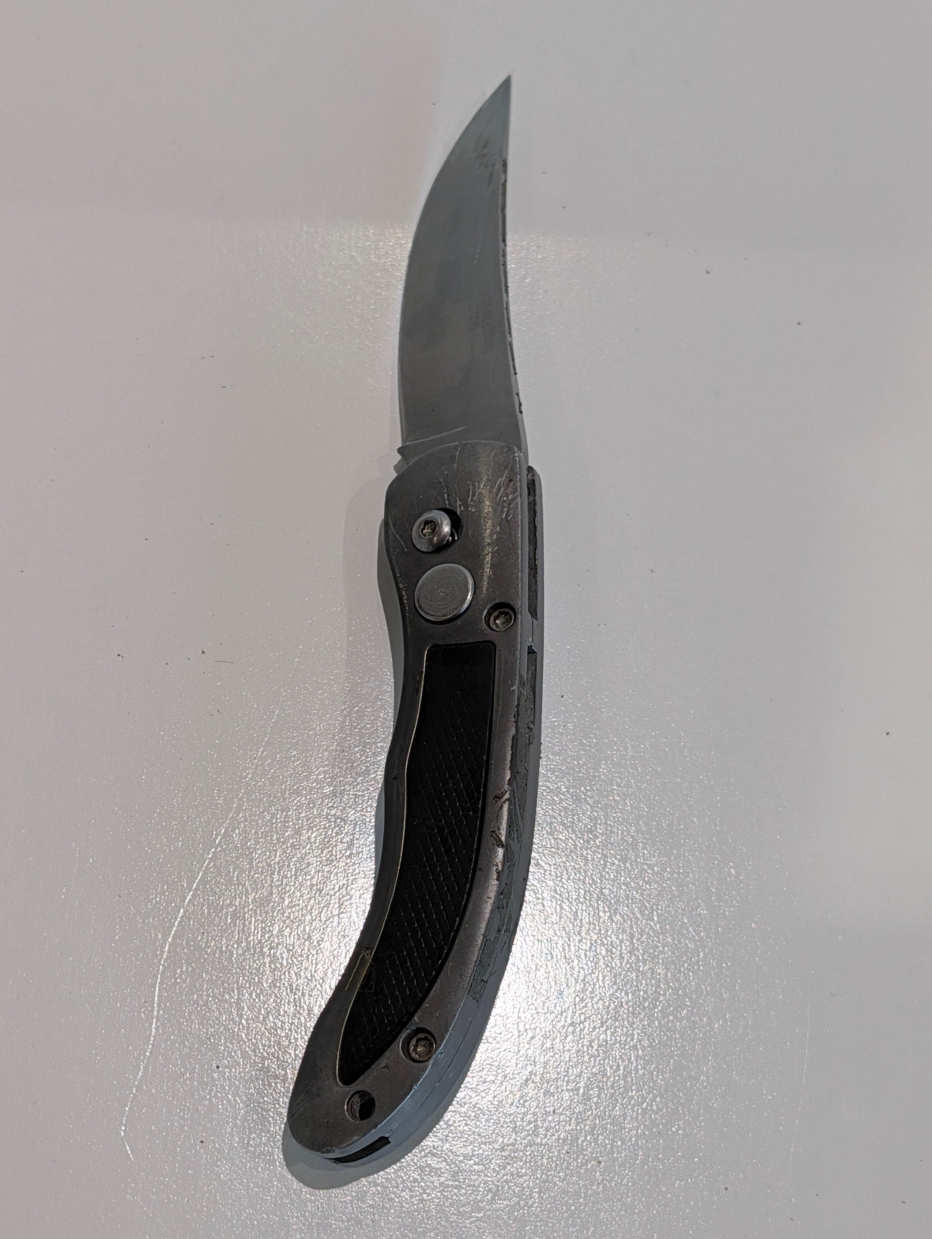 Push Button Automatic Switchblade Pocket Knife Stainless Steel