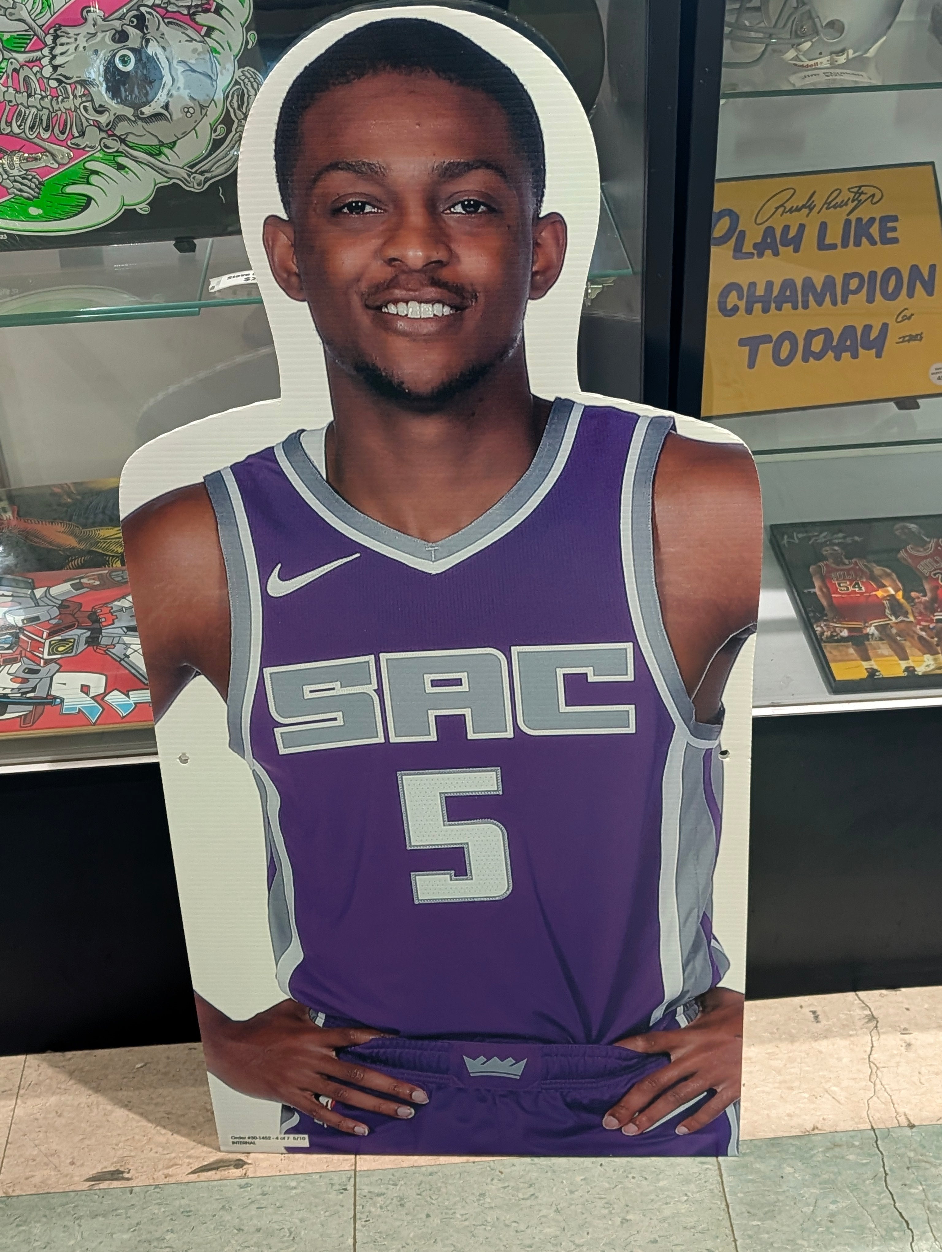 De’Aaron Fox Sacramento Kings Life-Size Cardboard Standup Display