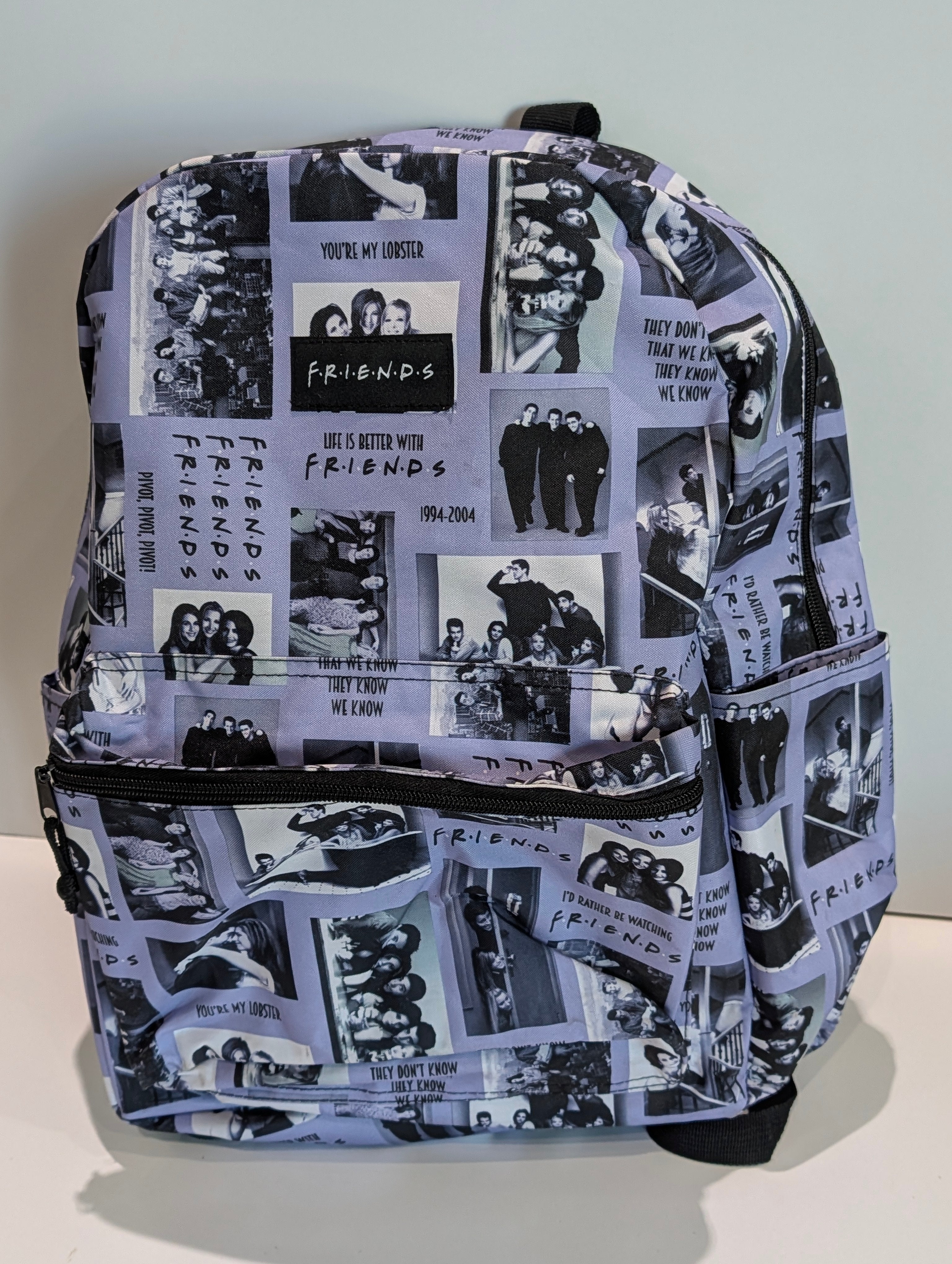 Friends TV Show Collage Backpack Laptop School Bag 1994-2004 TV Series Fan Gear
