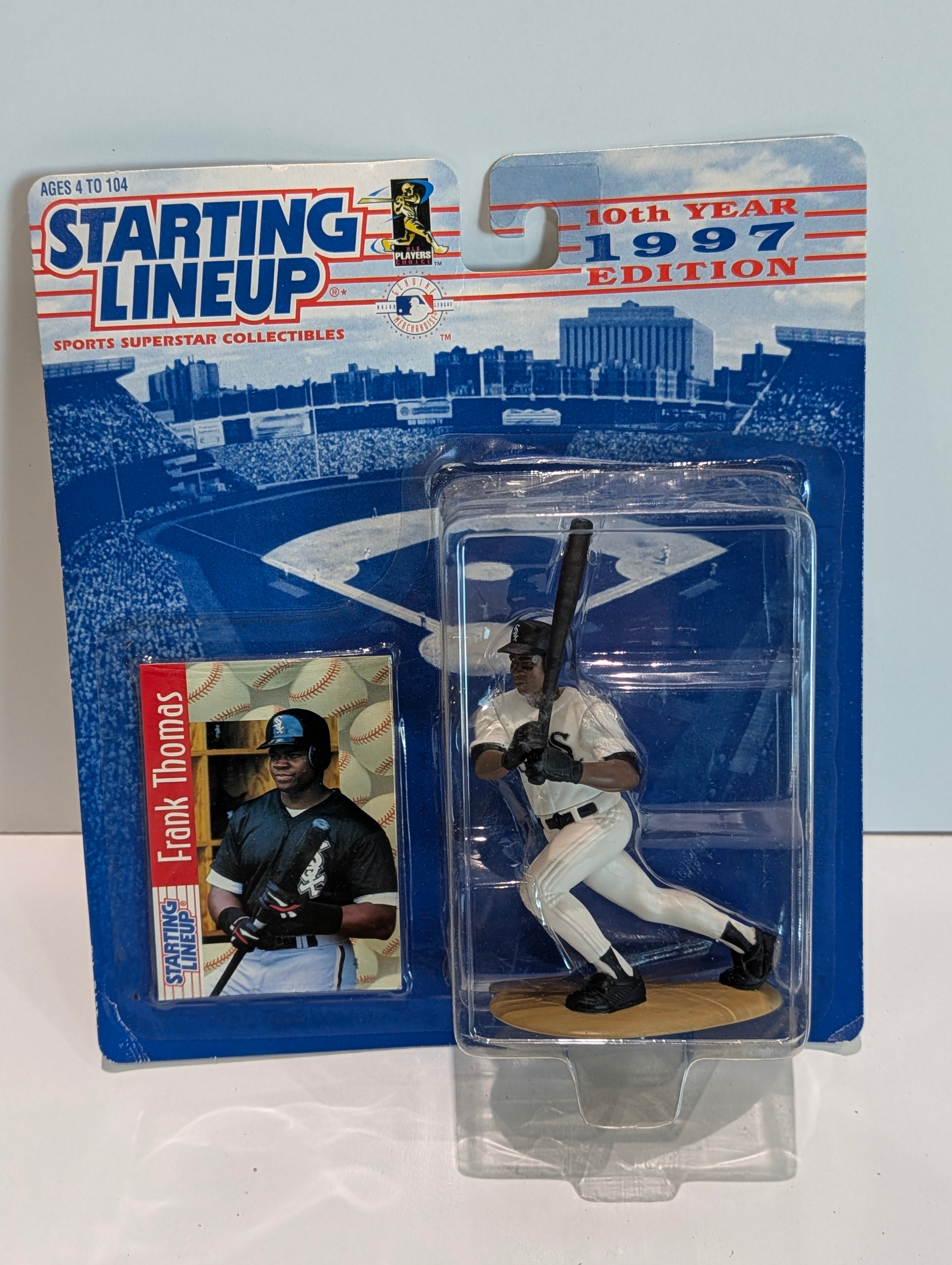 Vintage 1997 Starting Lineup Frank Thomas Chicago White Sox Figure Card Set