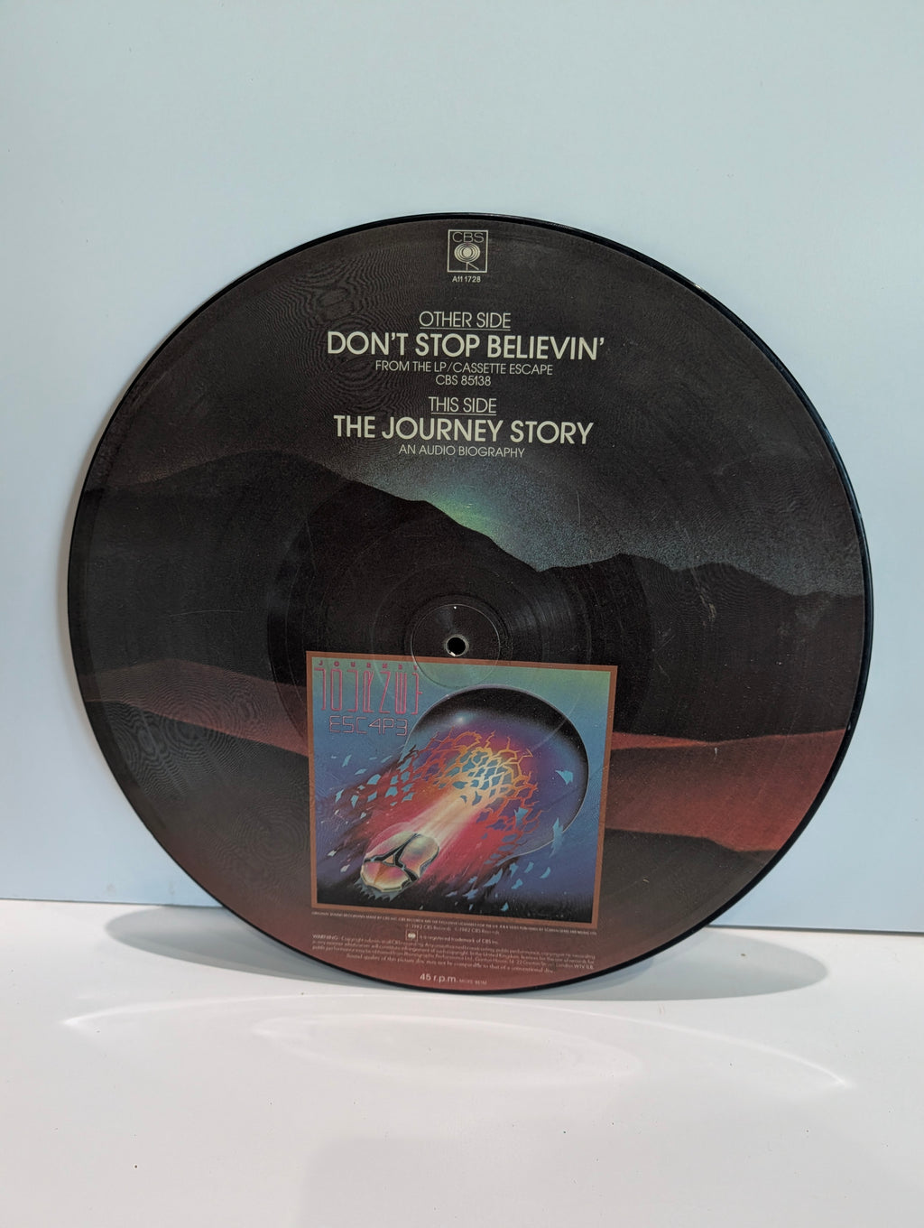 Journey Escape Picture Disc LP Vinyl Record CBS ESC 4P3 Don’t Stop Believin'