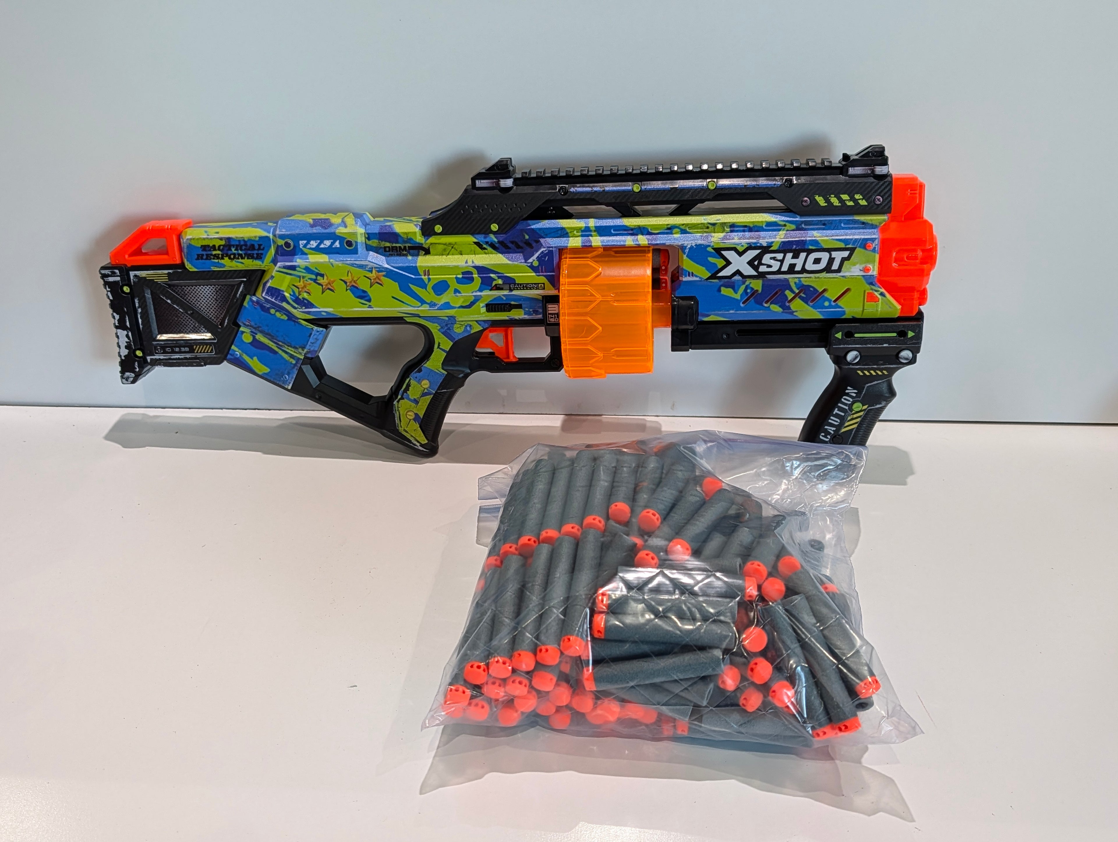 XShot Excel Foam Dart Blaster Drum Magazine With 100+ Darts Rapid Fire Toy