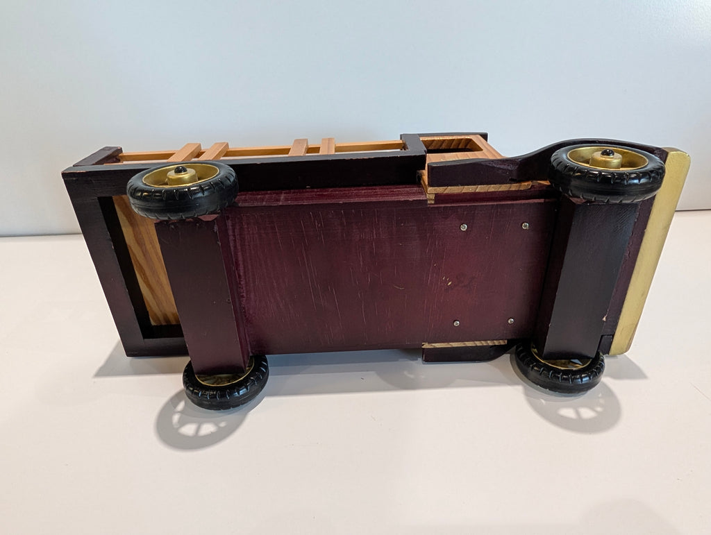 Vintage Ghirardelli Wooden Delivery Truck Coin Bank Chocolate Display