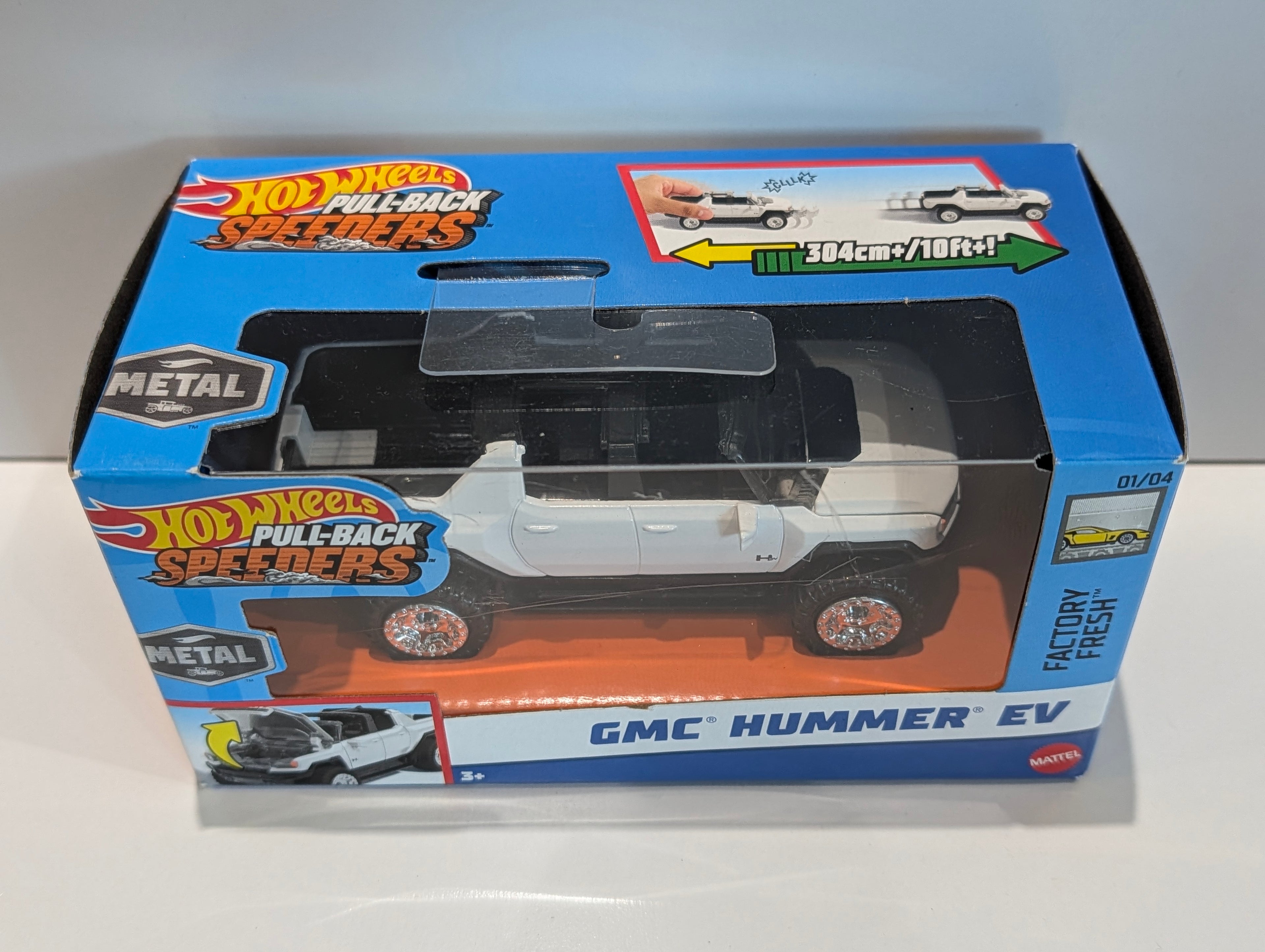 Hot Wheels Pull-Back Speeders GMC Hummer EV Factory Fresh Die Cast Truck