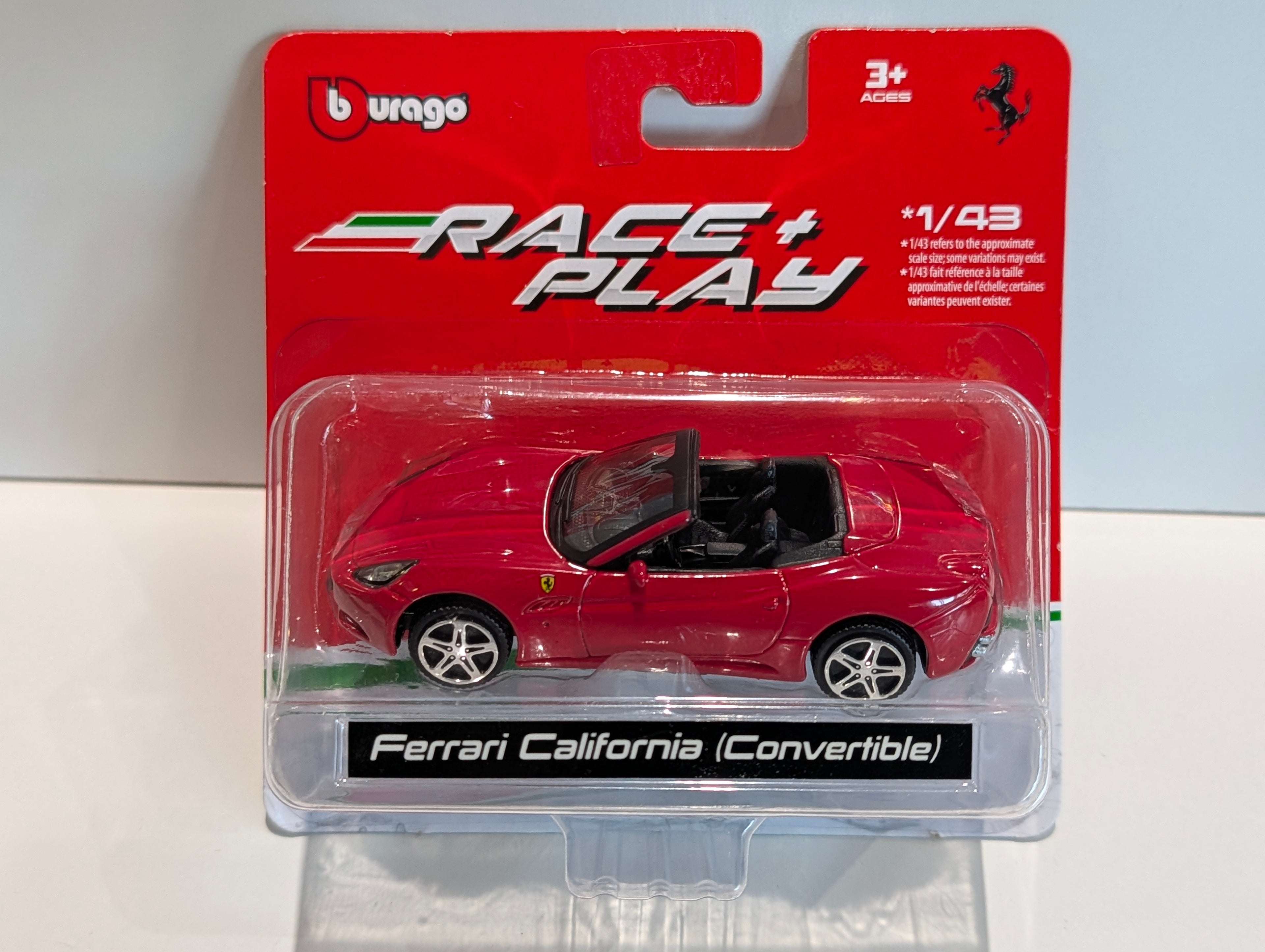 Bburago Race & Play Ferrari California Convertible 1:43 Die Cast Car