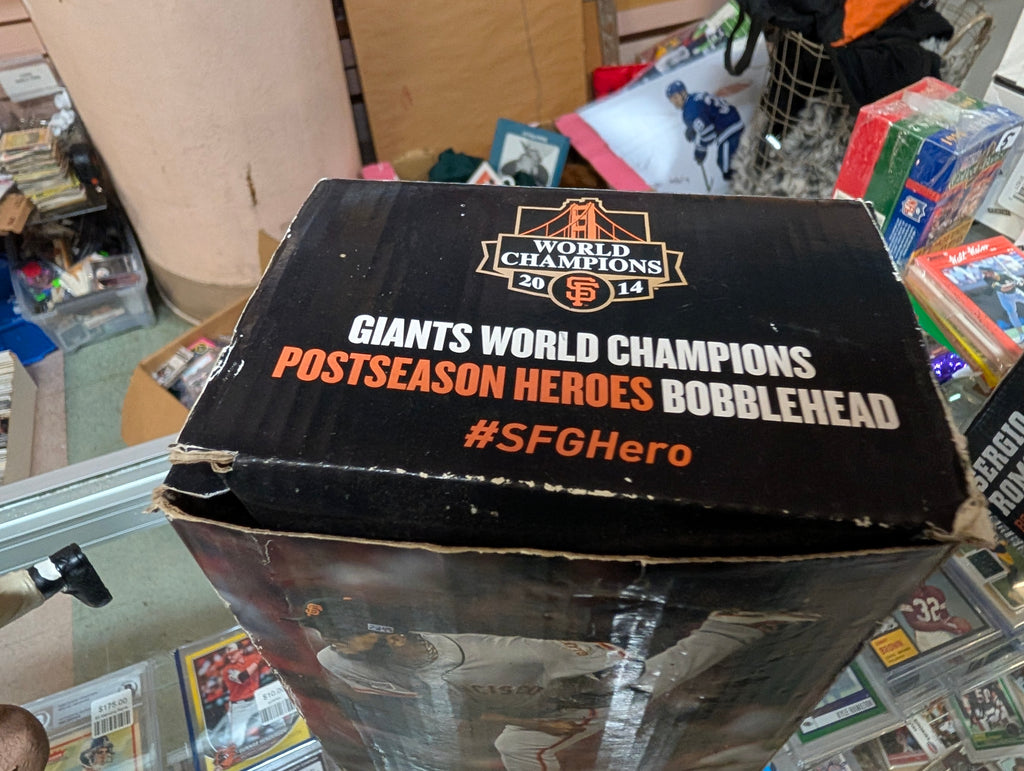 2014 San Francisco Giants Sergio Romo Postseason Heroes Bobblehead SFGHero Box