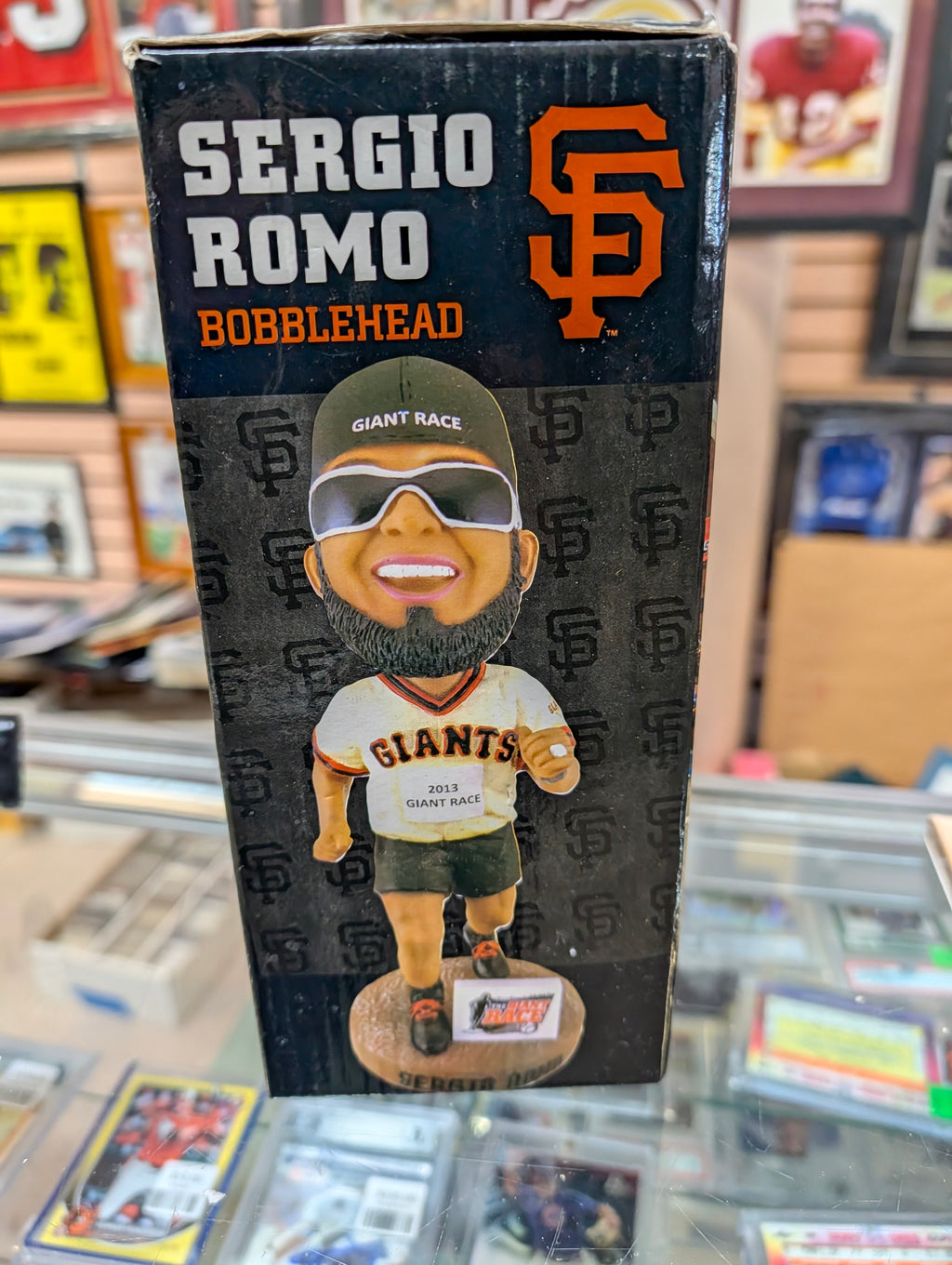 2014 San Francisco Giants Sergio Romo Postseason Heroes Bobblehead SFGHero Box