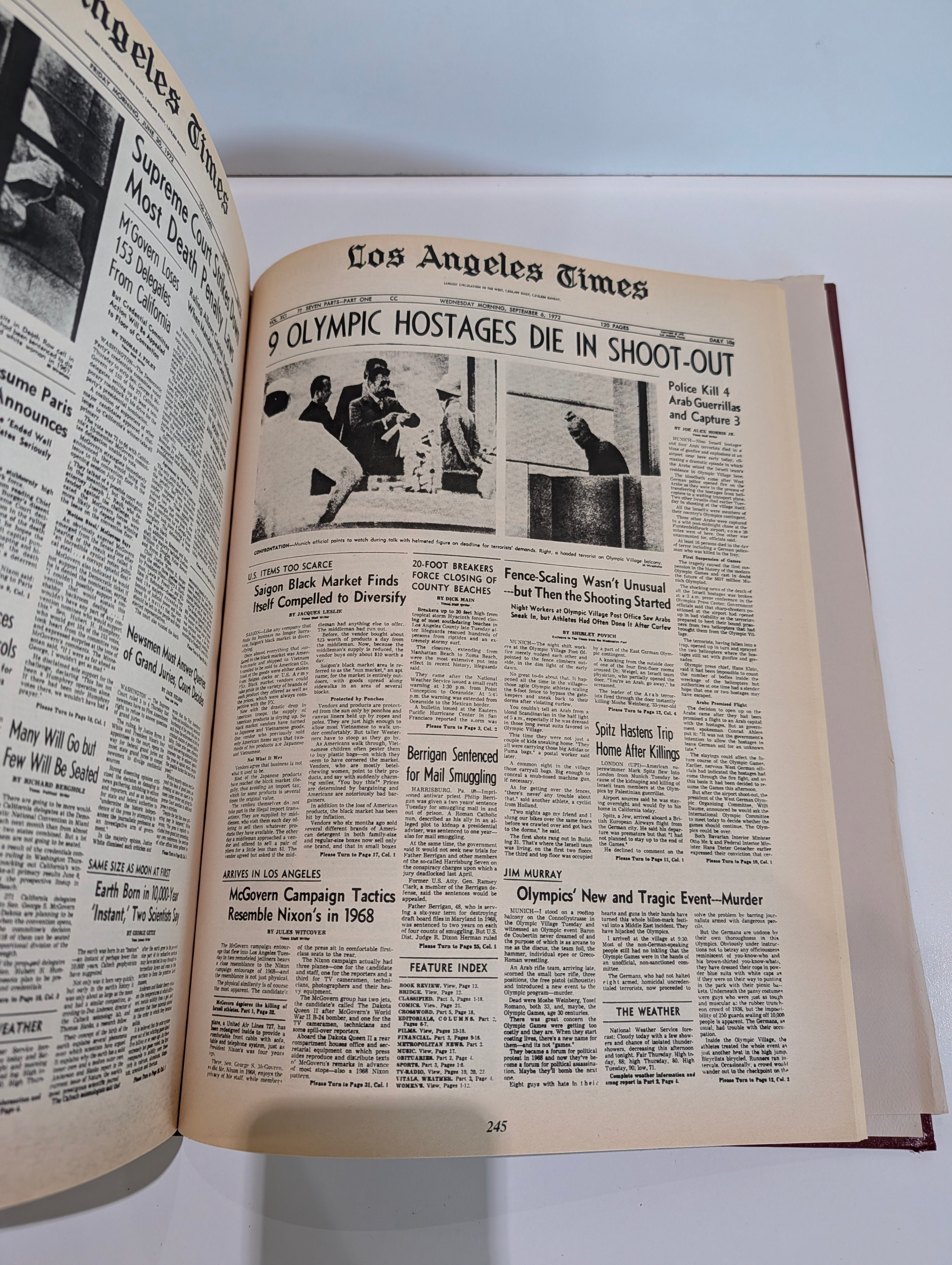 Vintage Front Page 100 Years of The Los Angeles Times Hardcover History Book