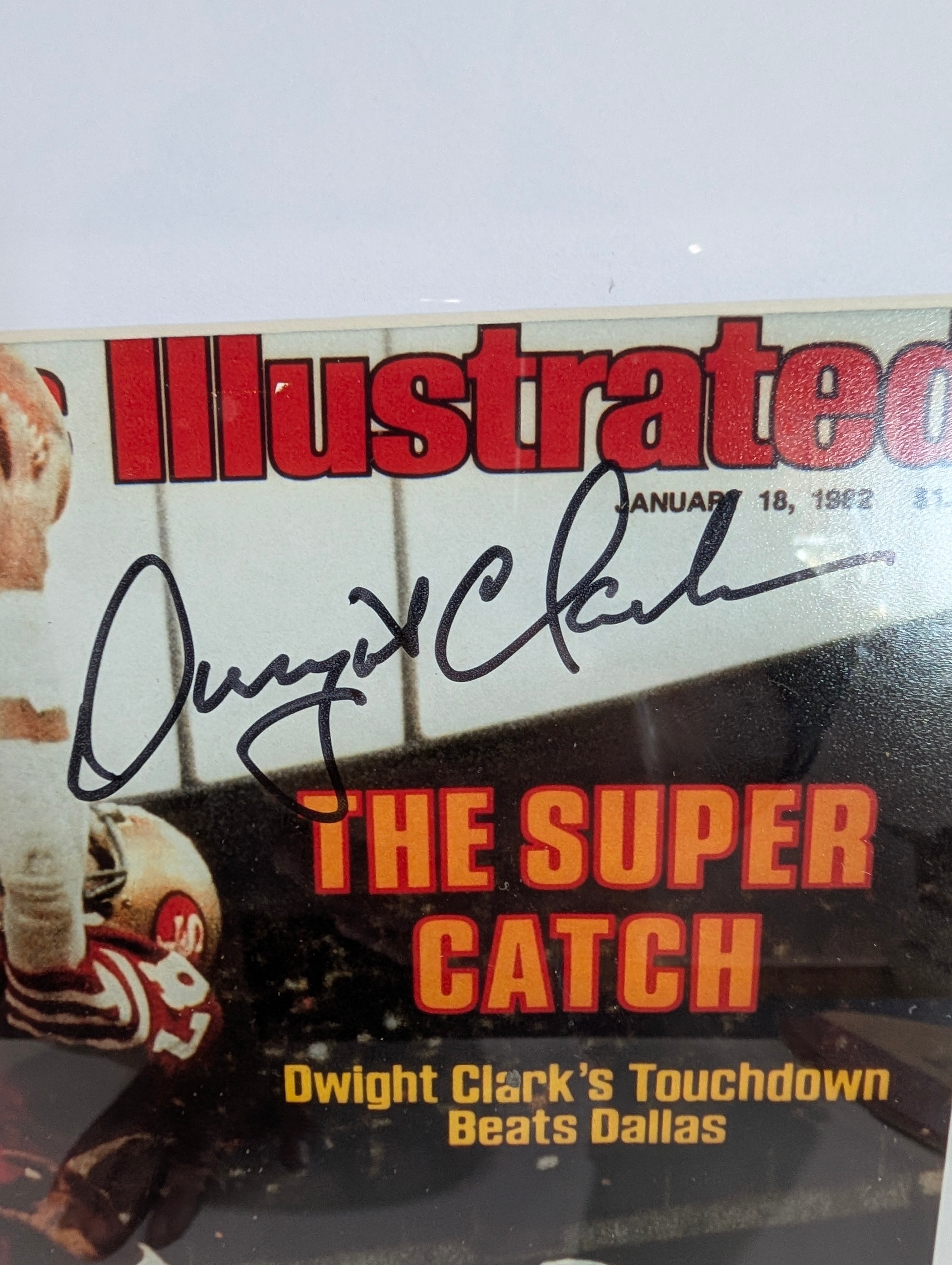 Dwight Clark - 8X10 Autograph
