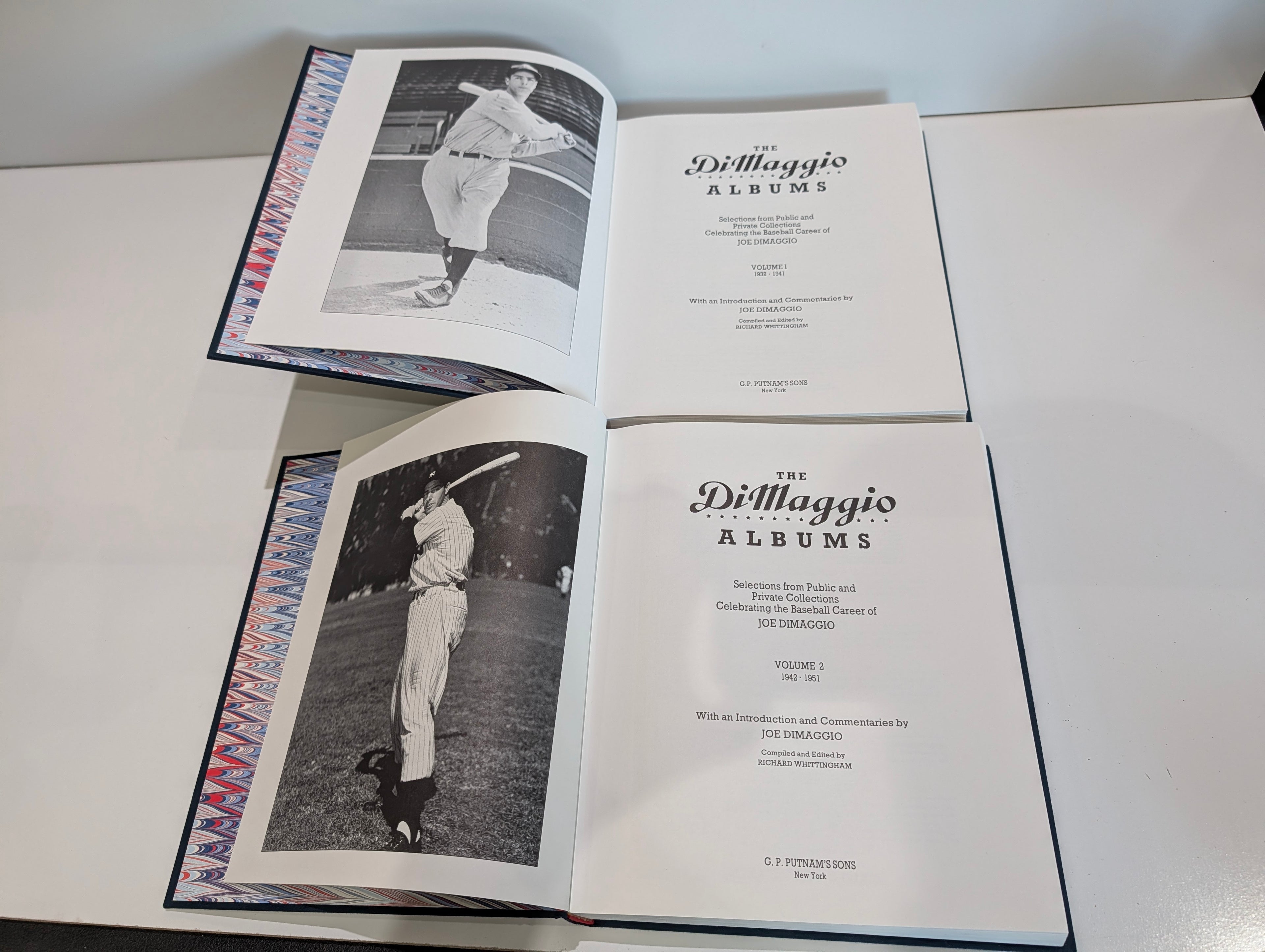 The DiMaggio Albums Volume Set Joe DiMaggio Baseball Career Hardcover Books