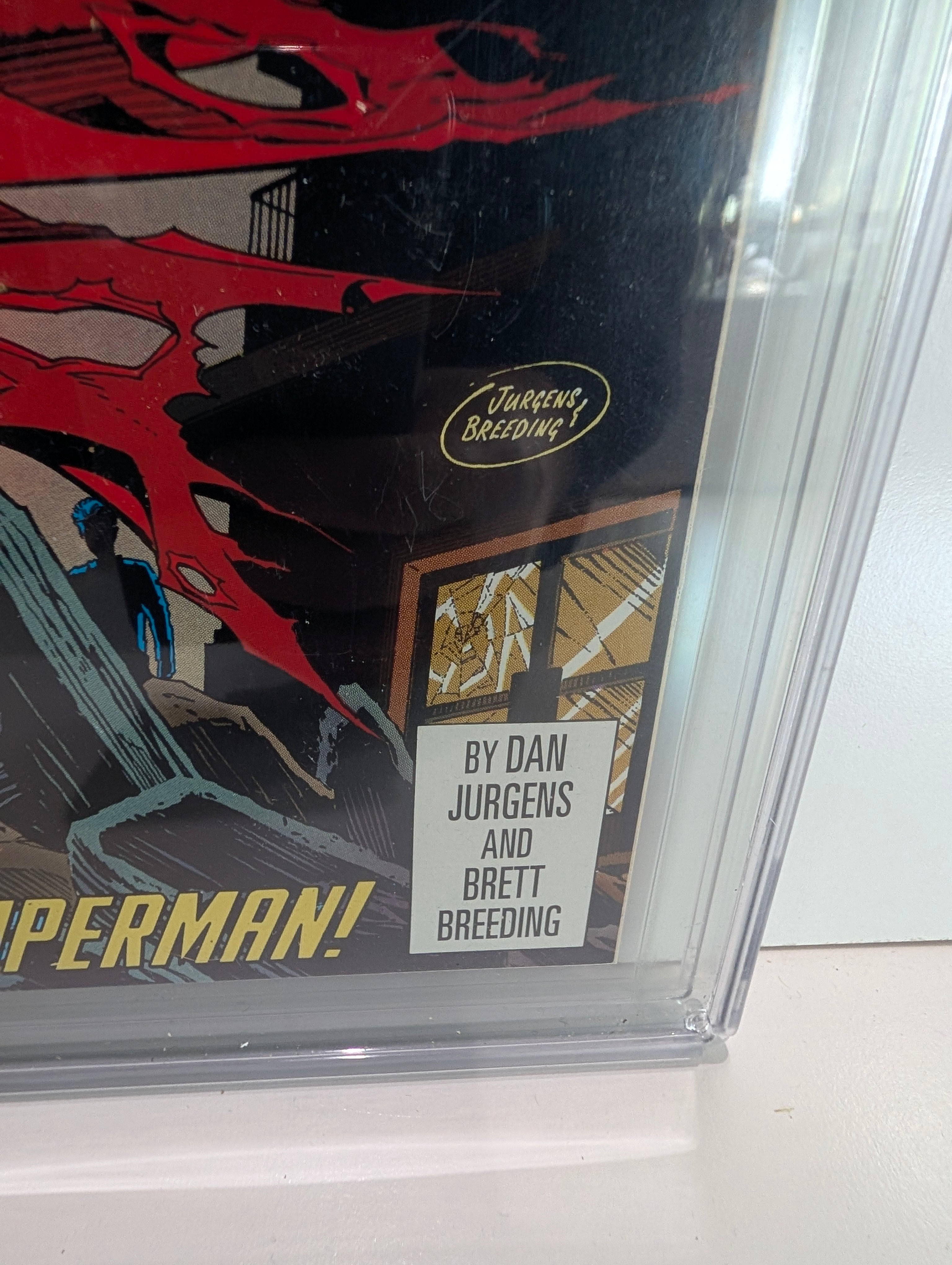 Superman #75 CGC 9.8 Signed Autograph Dan Jurgens Death Of Superman Comic