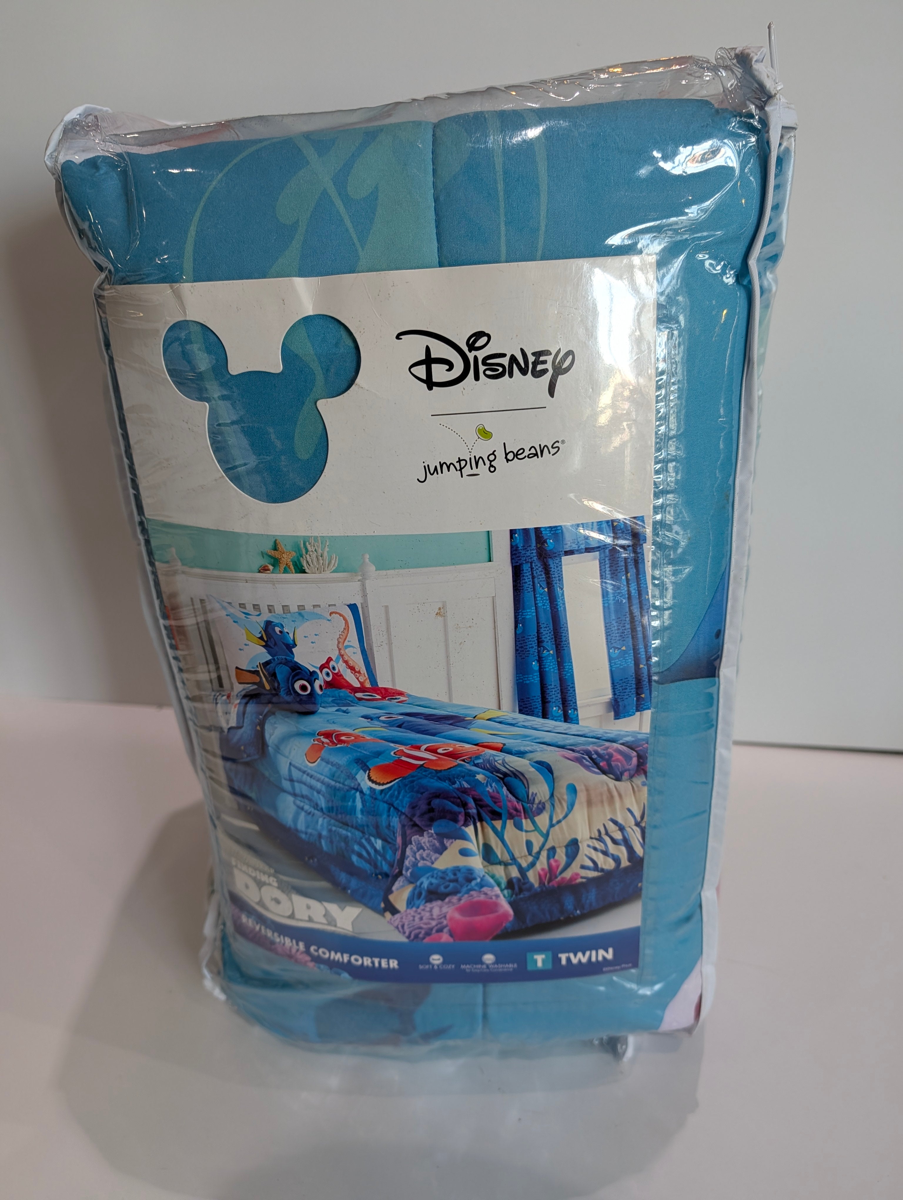 Disney Pixar Finding Dory Twin Reversible Comforter Jumping Beans Kids Bedding