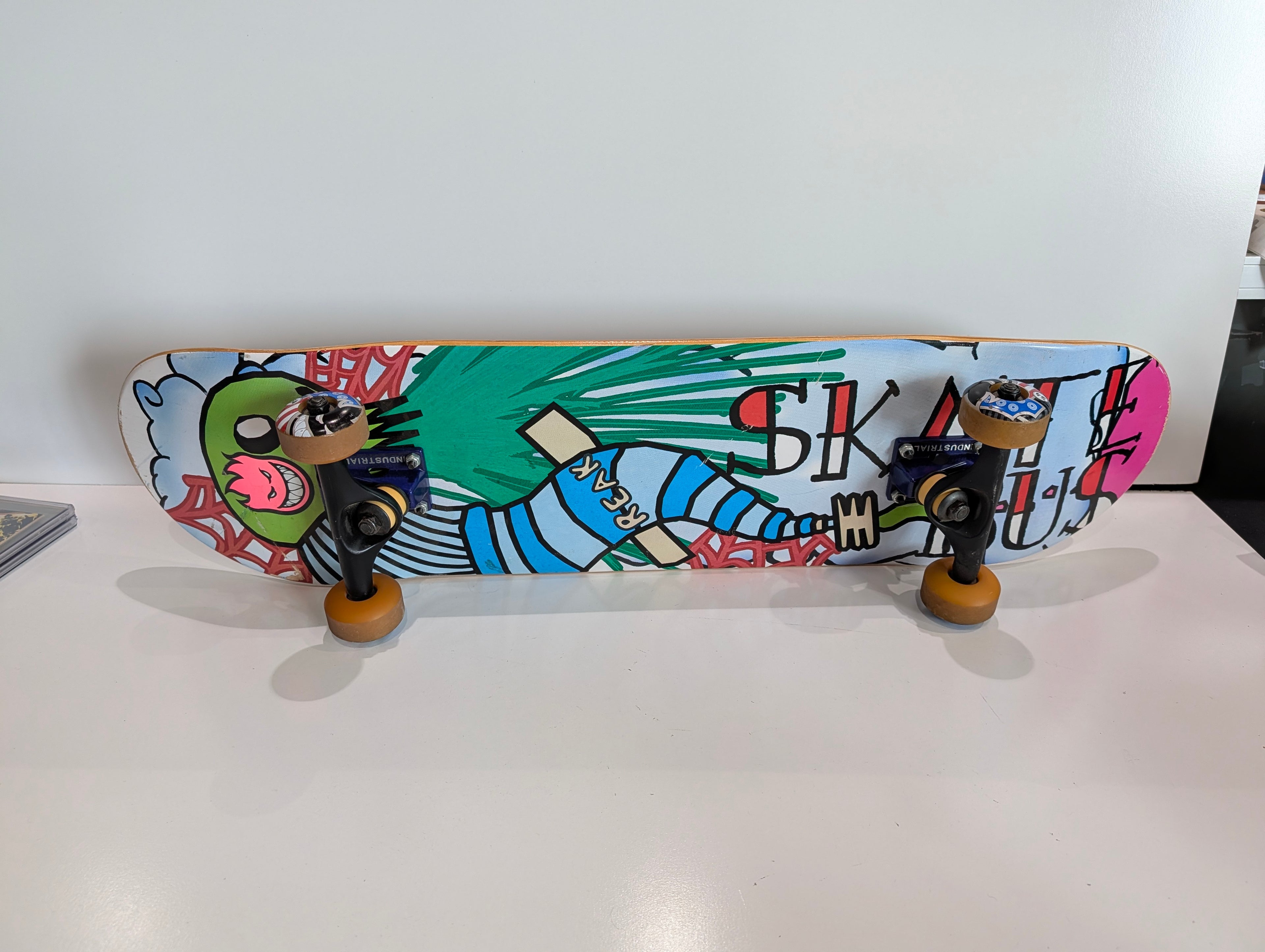 Freak Skateboard Complete Deck Industrial Trucks 51mm Wheels Graphic Board