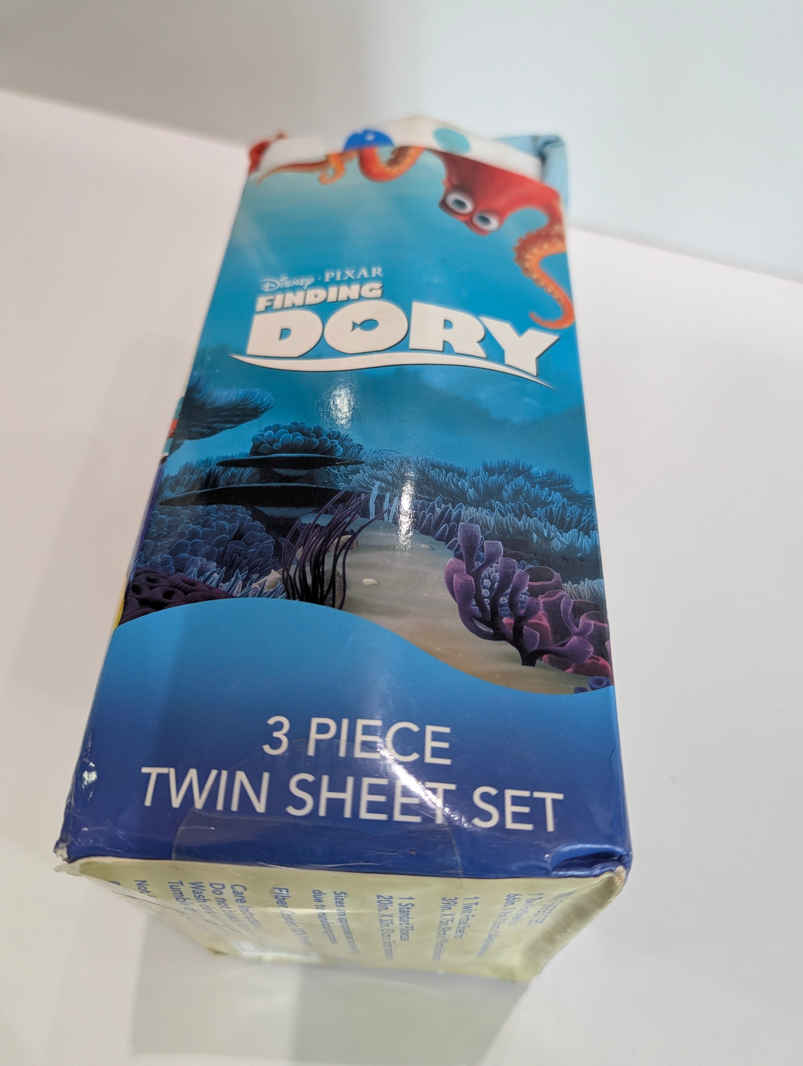 Disney Pixar Finding Dory Twin Sheet Set 3 Piece Microfiber Kids Bedding