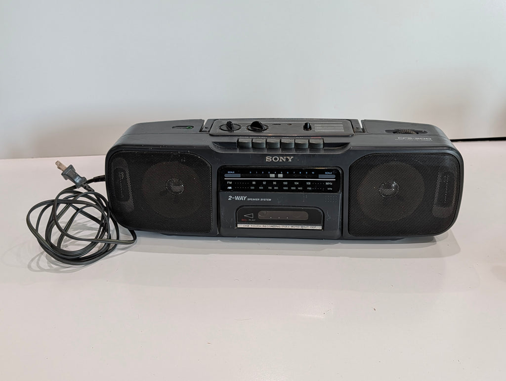 Sony CFS-200 AM FM Radio Cassette Recorder Boombox Portable Stereo Player