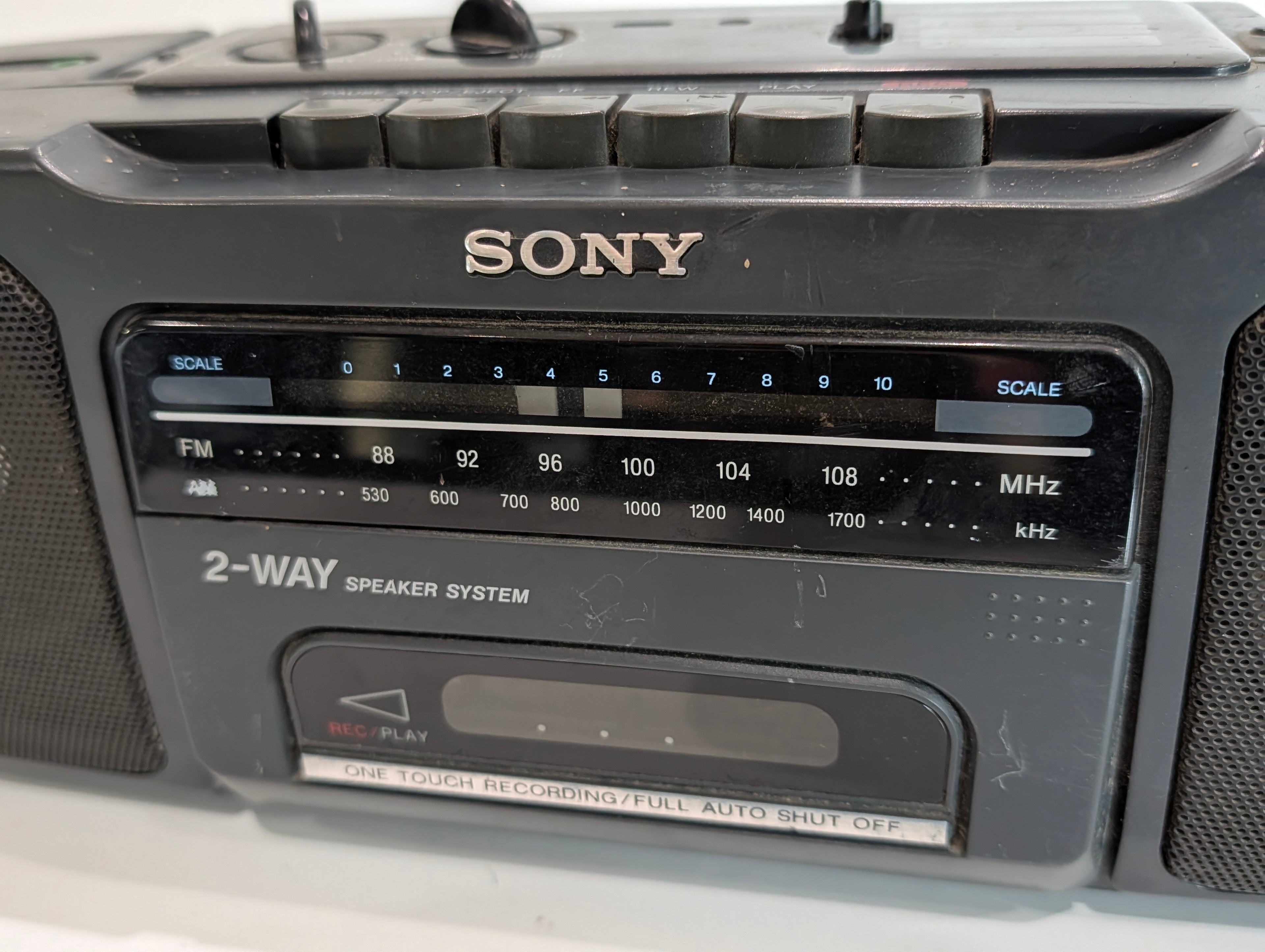 Sony CFS-200 AM FM Radio Cassette Recorder Boombox Portable Stereo Player
