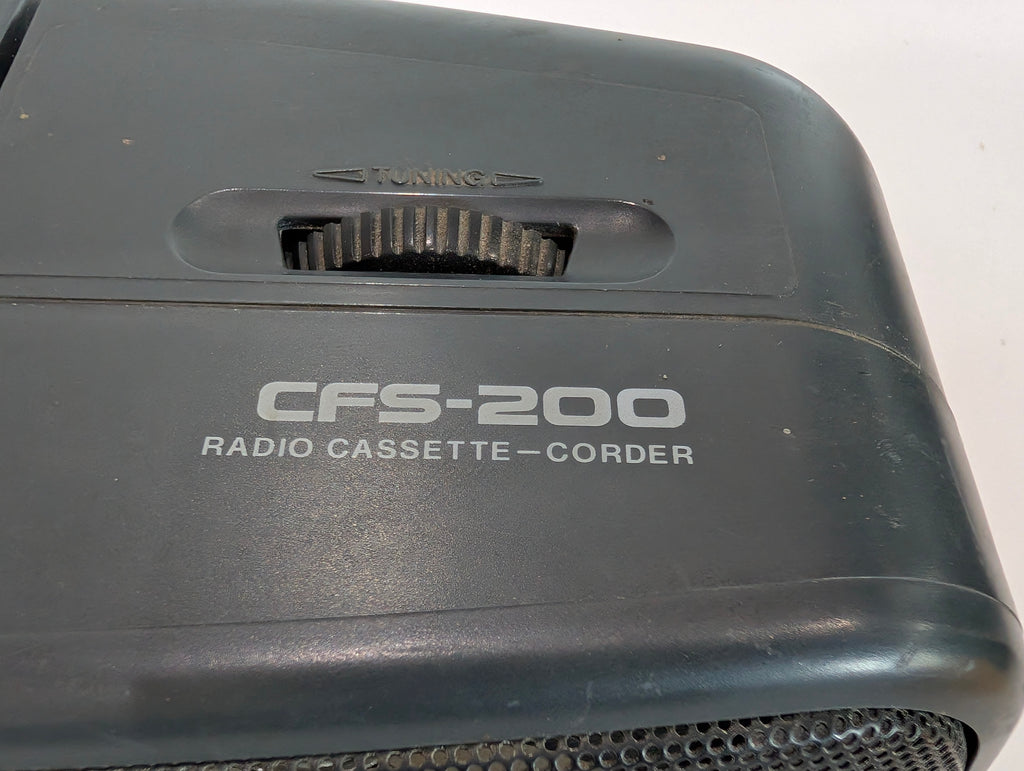Sony CFS-200 AM FM Radio Cassette Recorder Boombox Portable Stereo Player