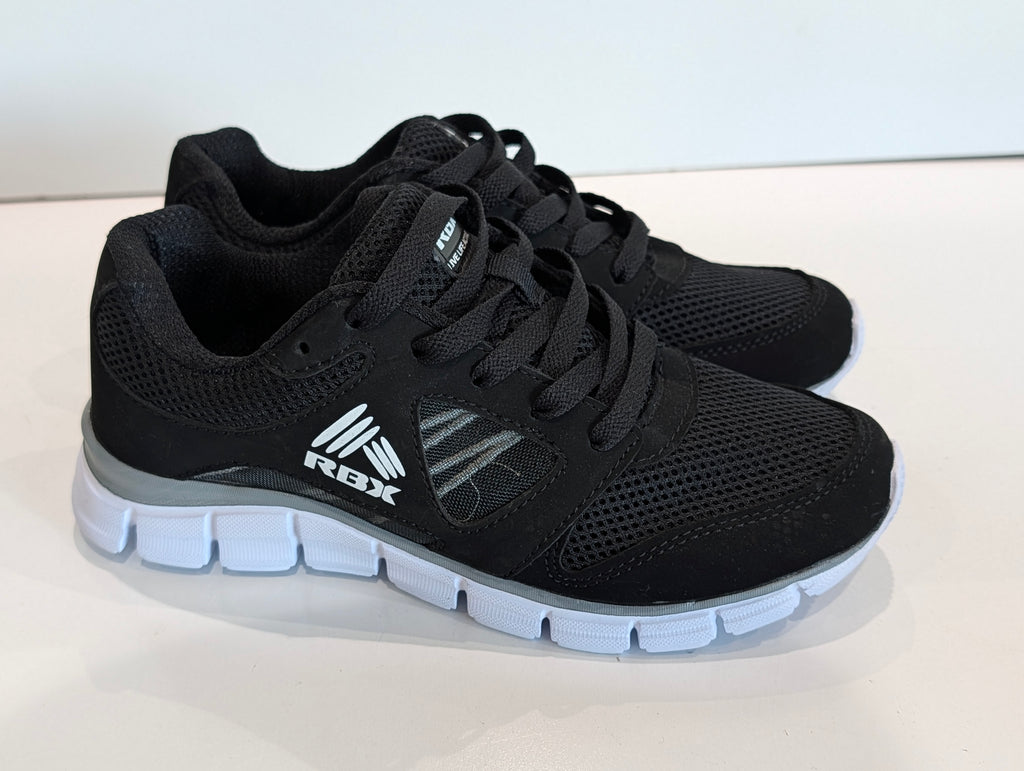 RBX Black Athletic Sneakers Womens Size 5.5 Running Walking Shoes Mesh