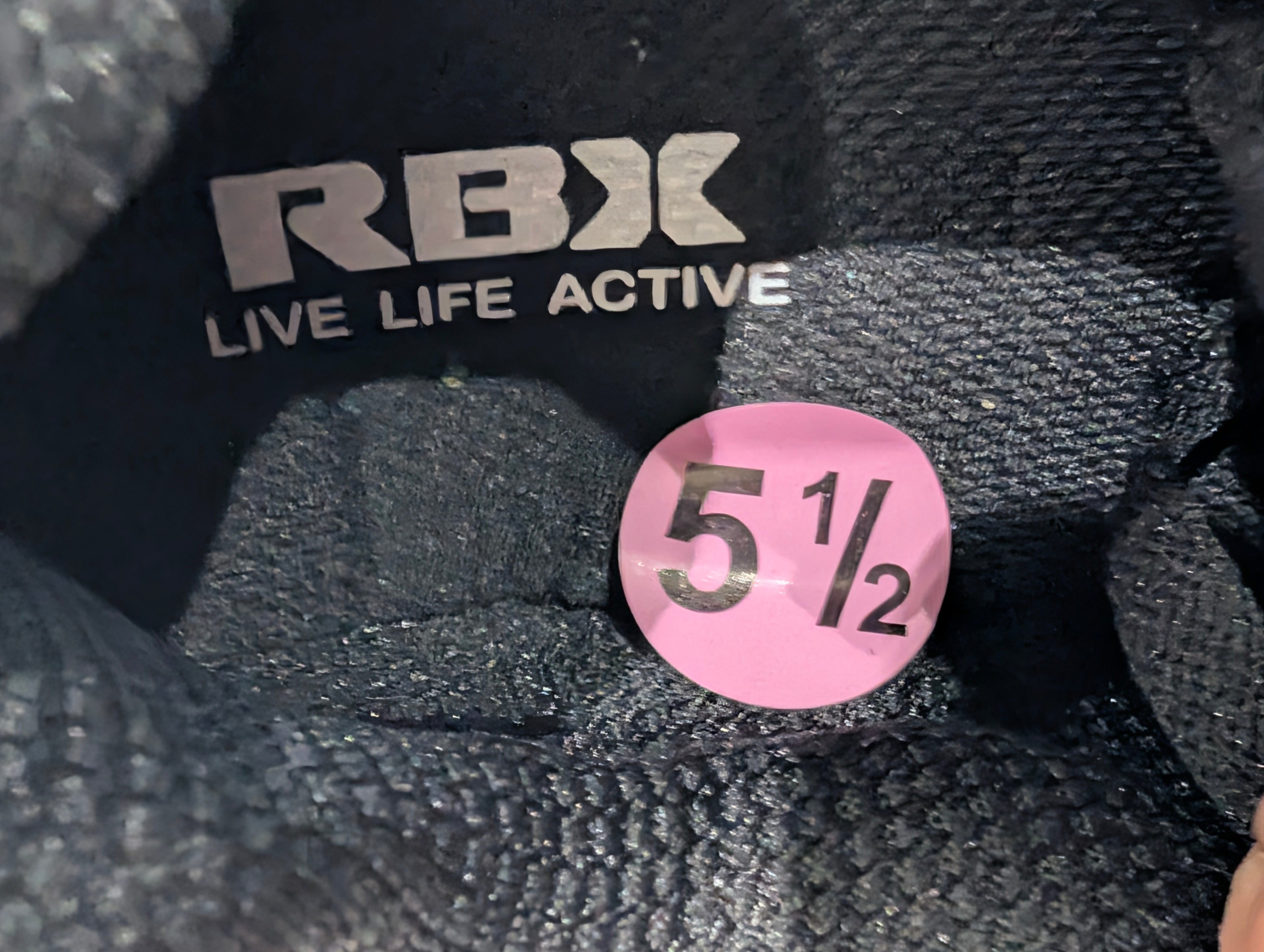RBX Black Athletic Sneakers Womens Size 5.5 Running Walking Shoes Mesh