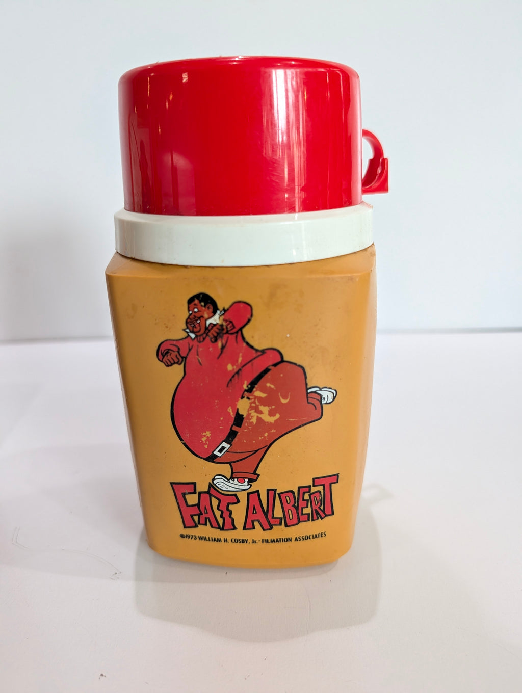 Vintage 1973 Fat Albert Cosby Kids Metal Lunchbox Thermos Set Retro Rare