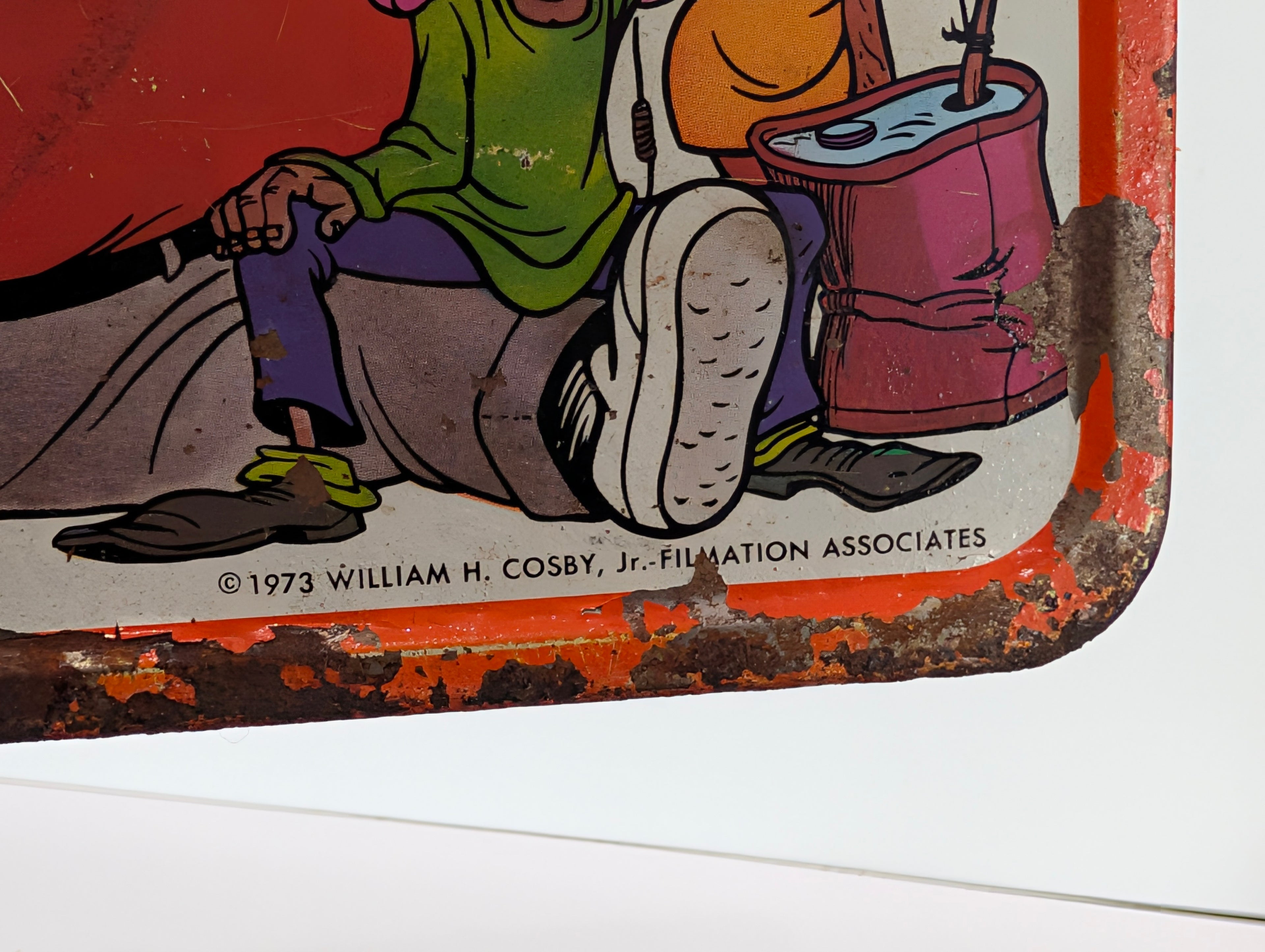 Vintage 1973 Fat Albert Cosby Kids Metal Lunchbox Thermos Set Retro Rare