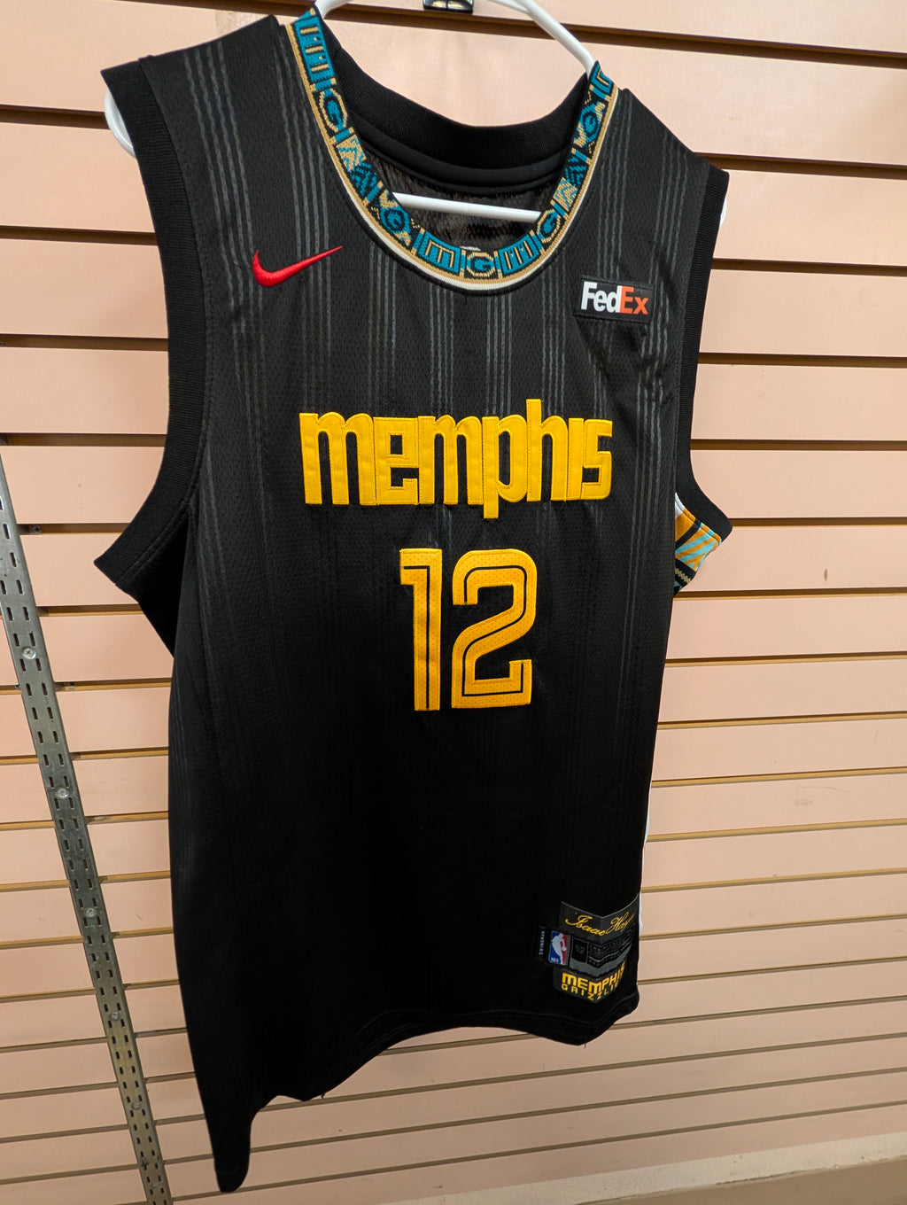 Nike Ja Morant Memphis Grizzlies City Edition Jersey Size 52 Black NBA