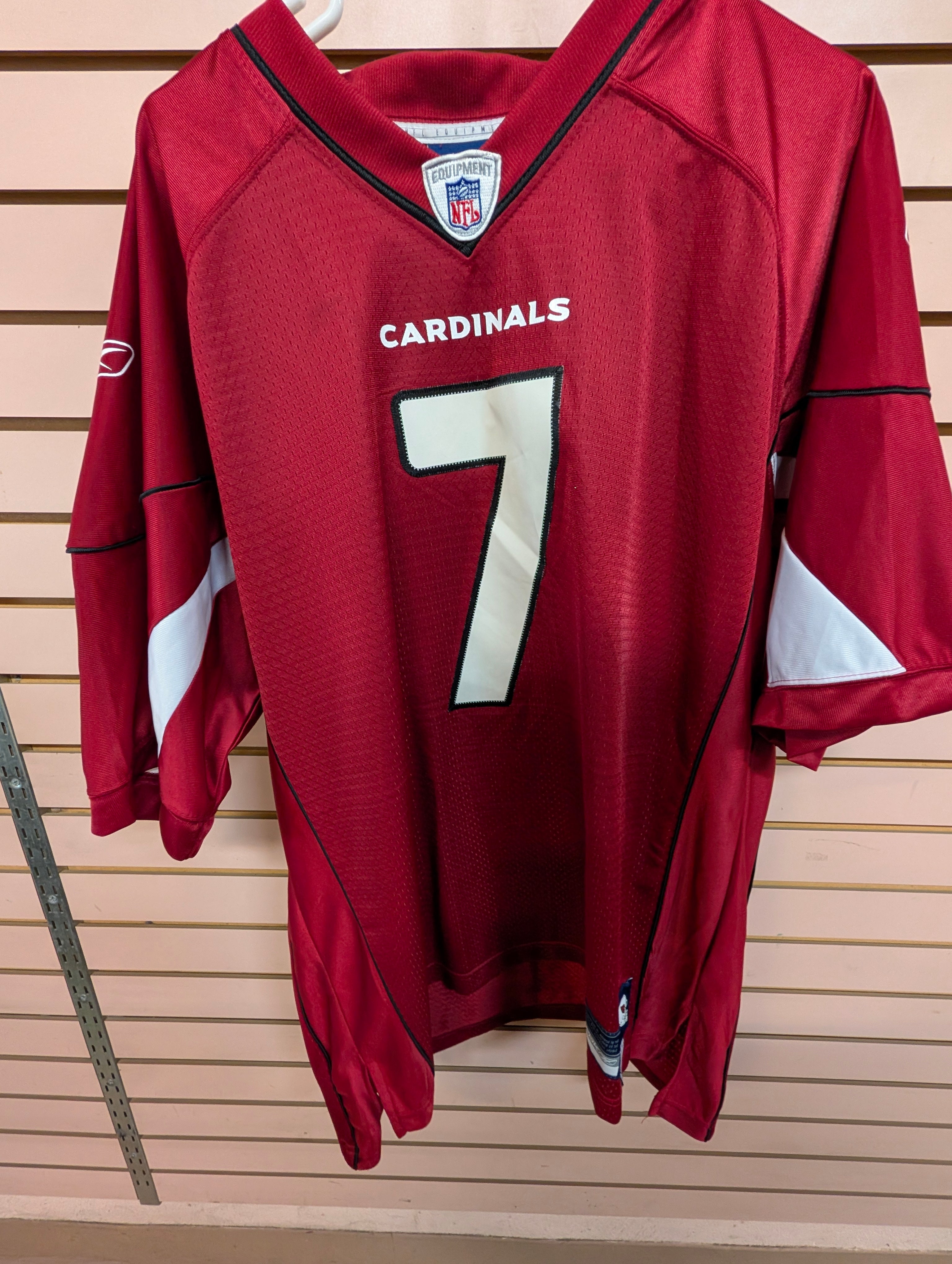 Reebok Arizona Cardinals Matt Leinart #7 NFL Jersey Red Size L Authentic