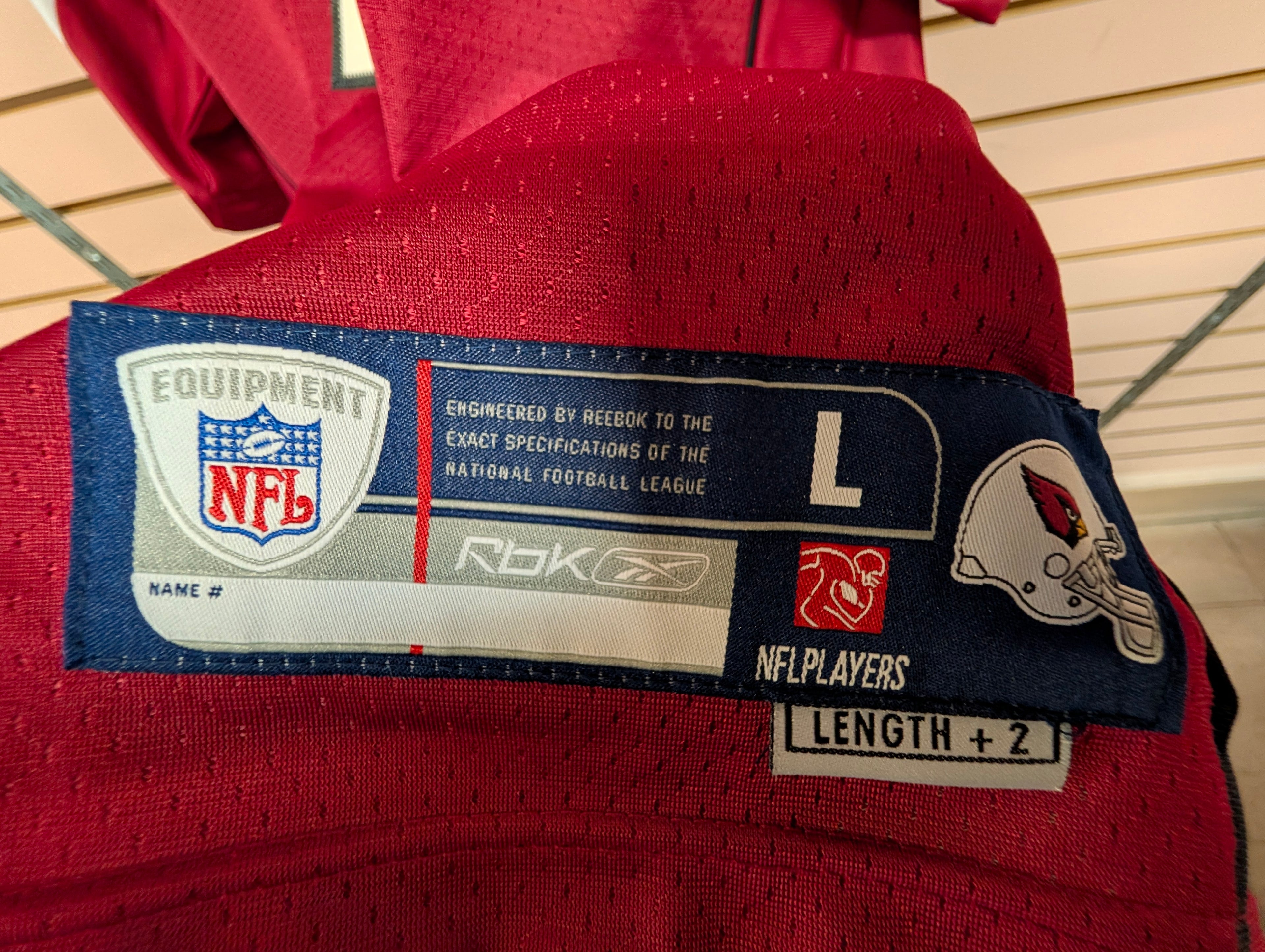 Reebok Arizona Cardinals Matt Leinart #7 NFL Jersey Red Size L Authentic