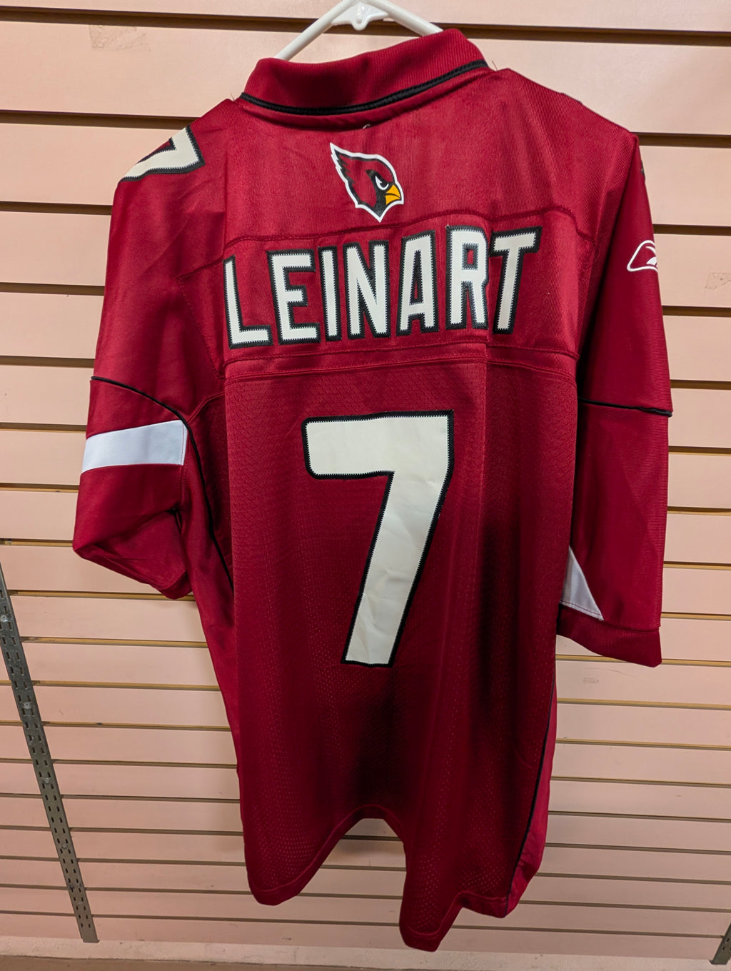 Reebok Arizona Cardinals Matt Leinart #7 NFL Jersey Red Size L Authentic