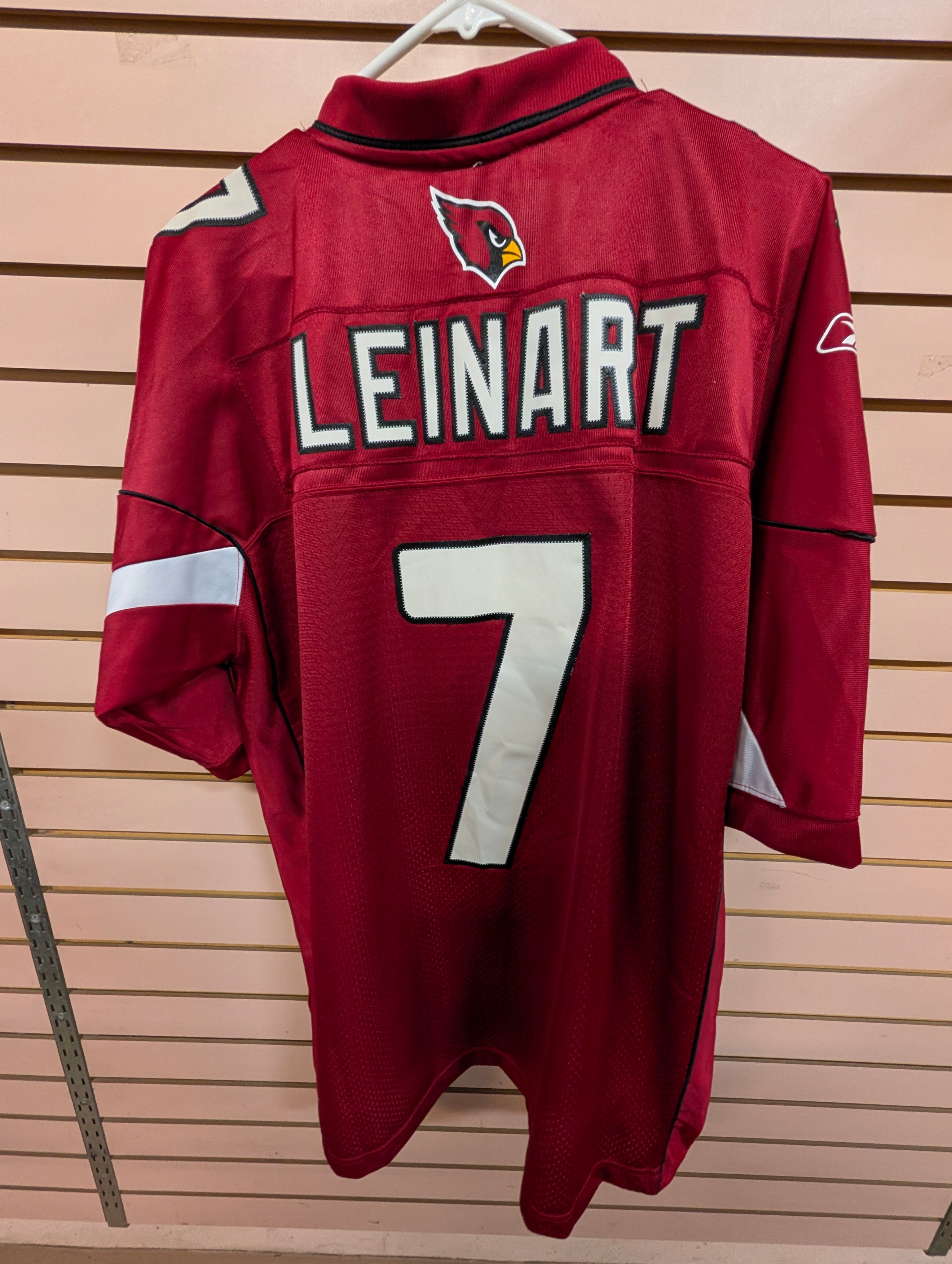 Reebok Arizona Cardinals Matt Leinart #7 NFL Jersey Red Size L Authentic