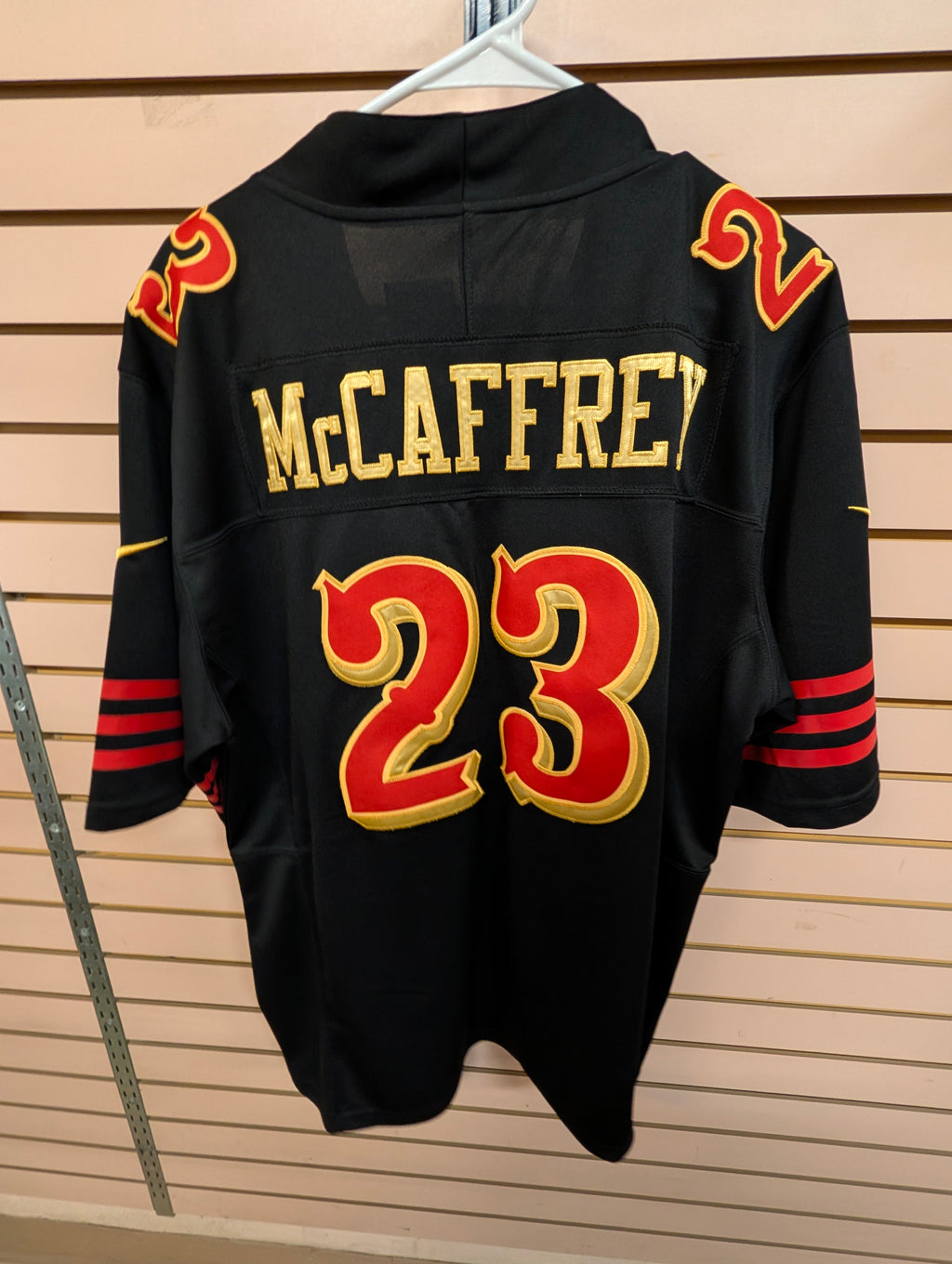 Nike Christian McCaffrey San Francisco 49ers #23 Black Jersey Size L NFL