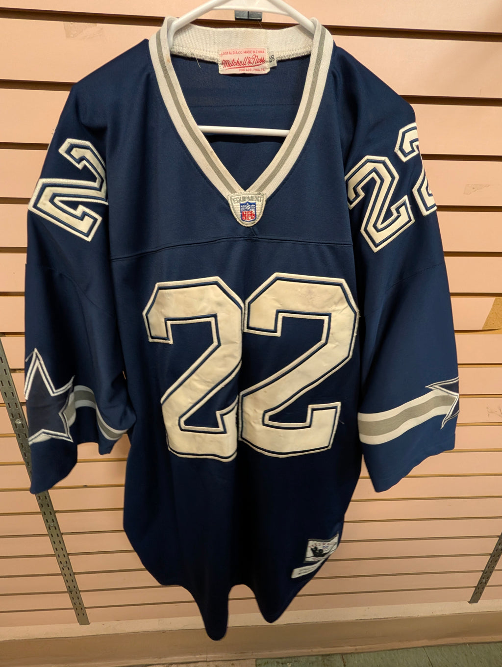 Vintage Mitchell & Ness Emmitt Smith Dallas Cowboys #22 Throwback NFL Jersey 50