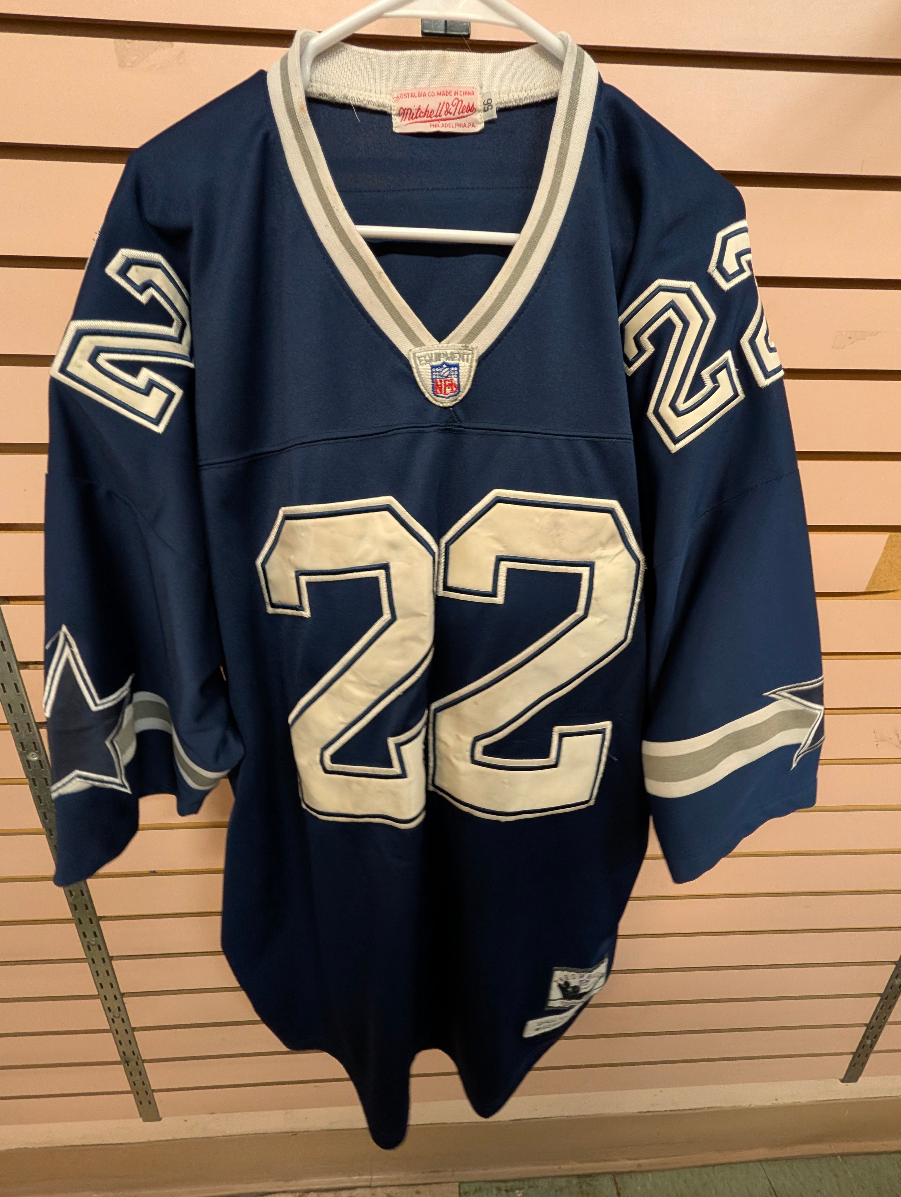 Vintage Mitchell & Ness Emmitt Smith Dallas Cowboys #22 Throwback NFL Jersey 50