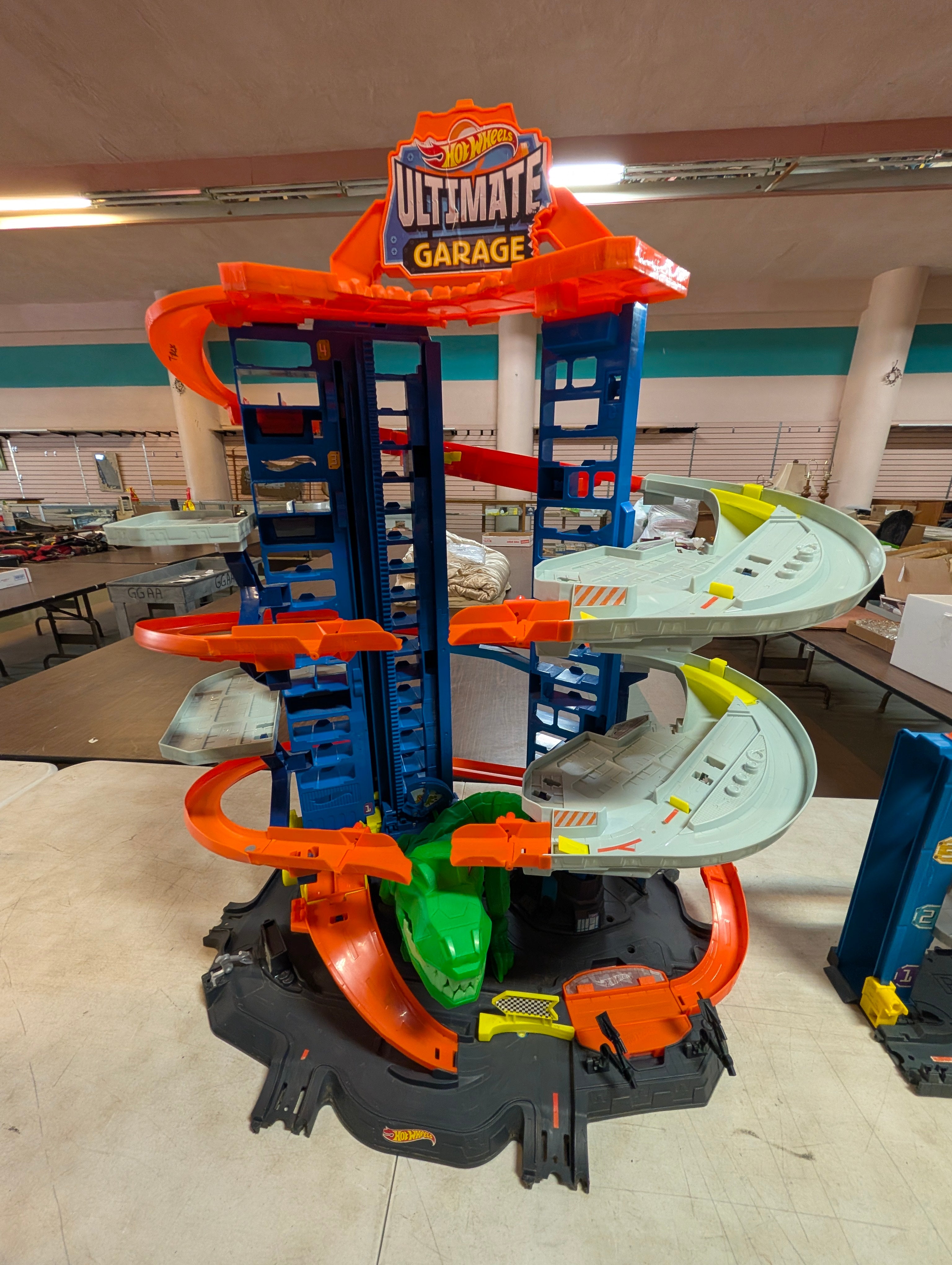 Hot Wheels Ultimate Garage Playset Tower Track Dinosaur Launcher Toy Set