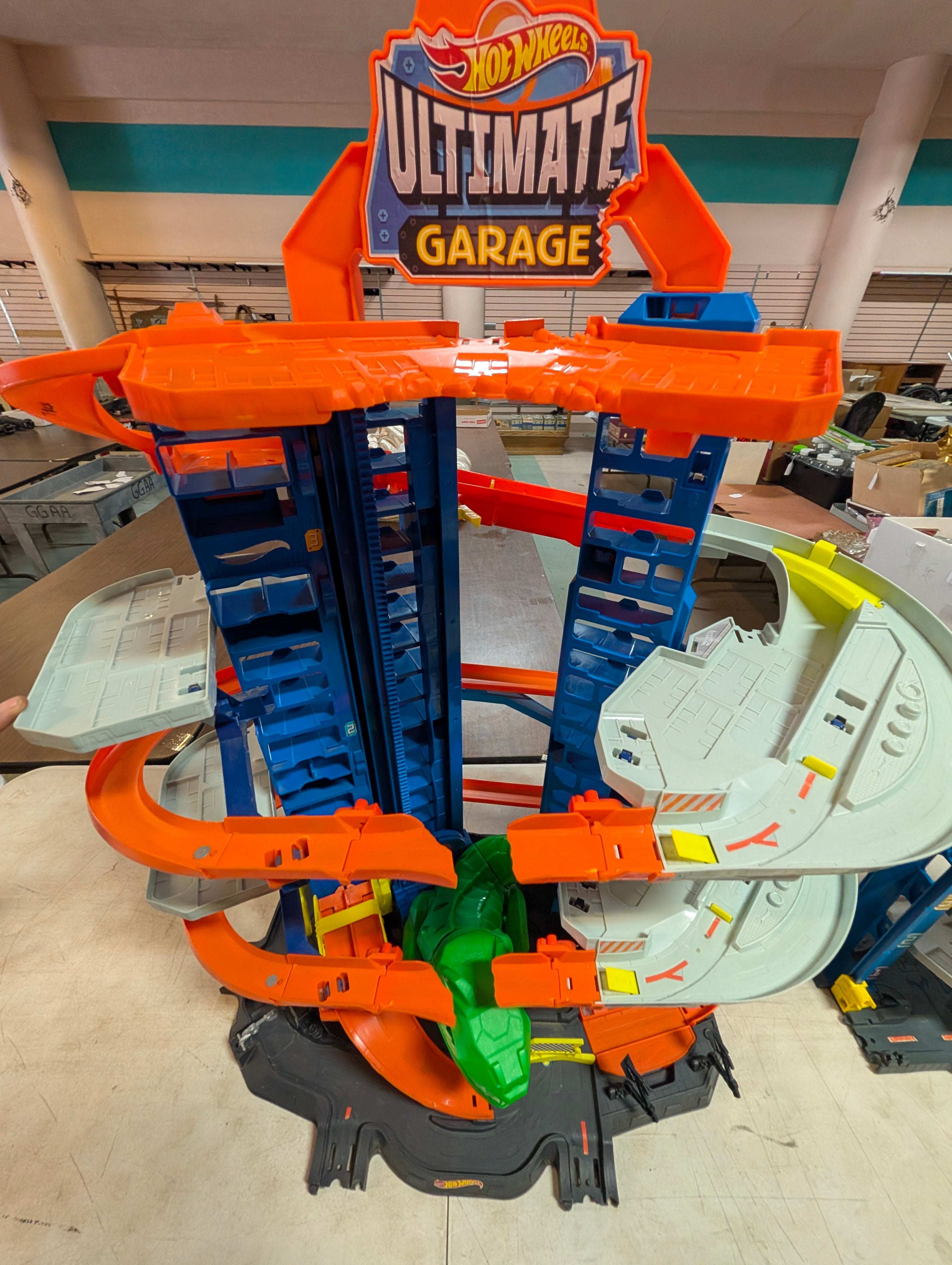Hot Wheels Ultimate Garage Playset Tower Track Dinosaur Launcher Toy Set