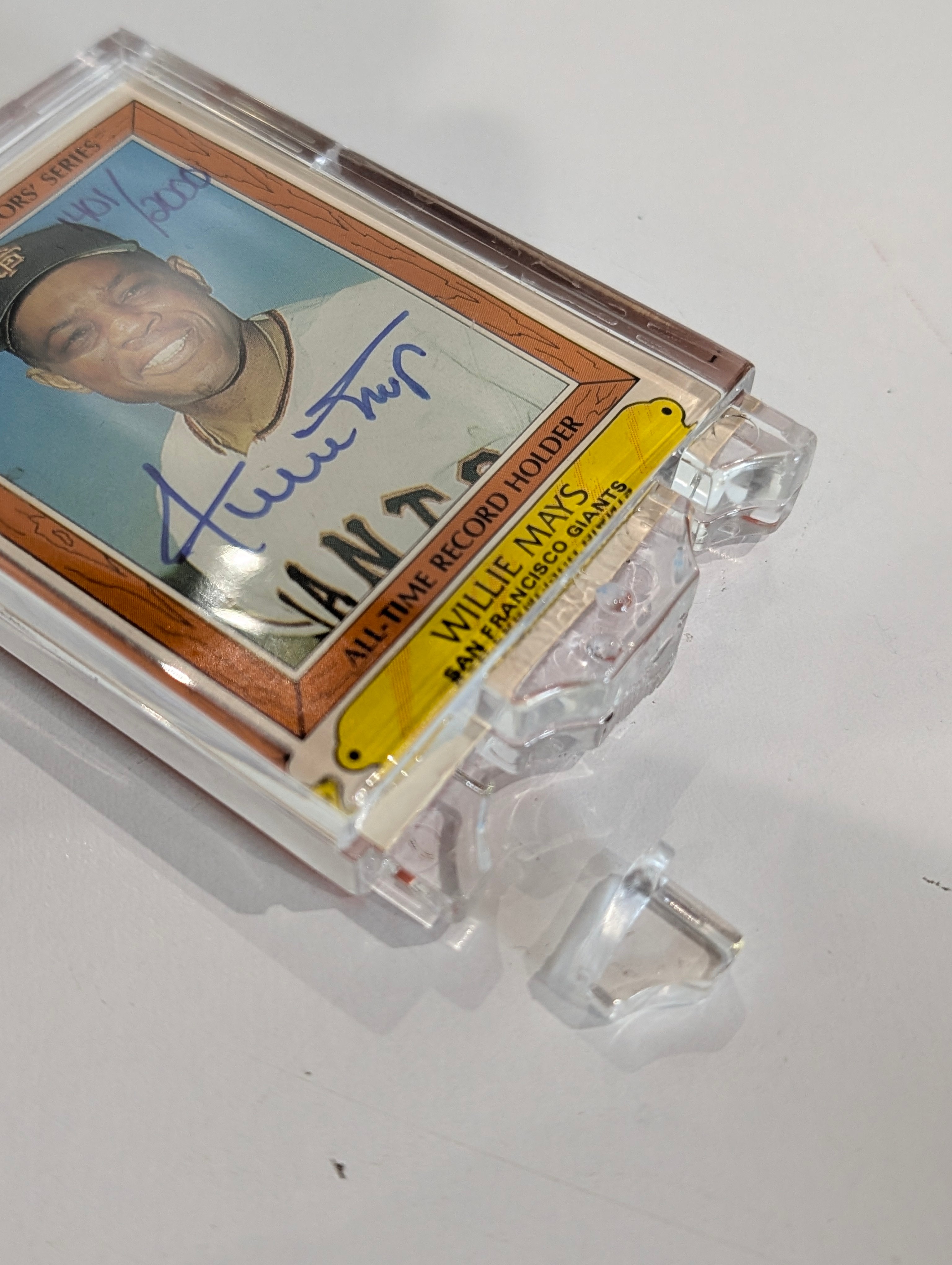 Willie Mays Signed Autograph Topps Collectors Series Card Limited 401/2000