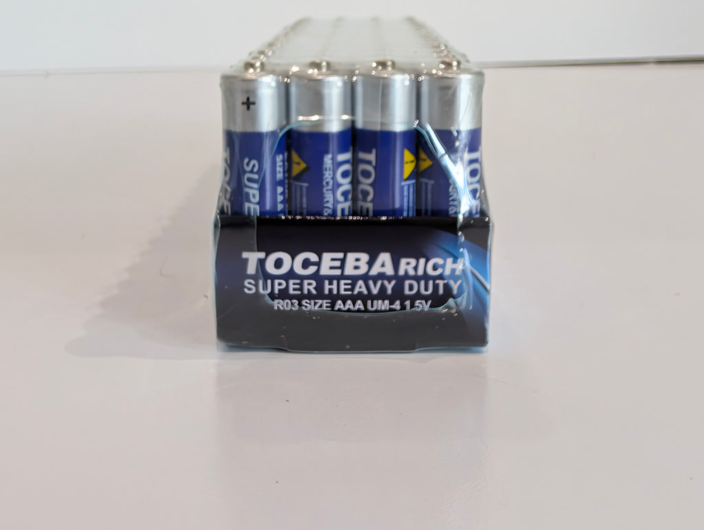 TOCEBARICH AAA Batteries 60 Pack Super Heavy Duty R03 UM4 1.5V Sealed