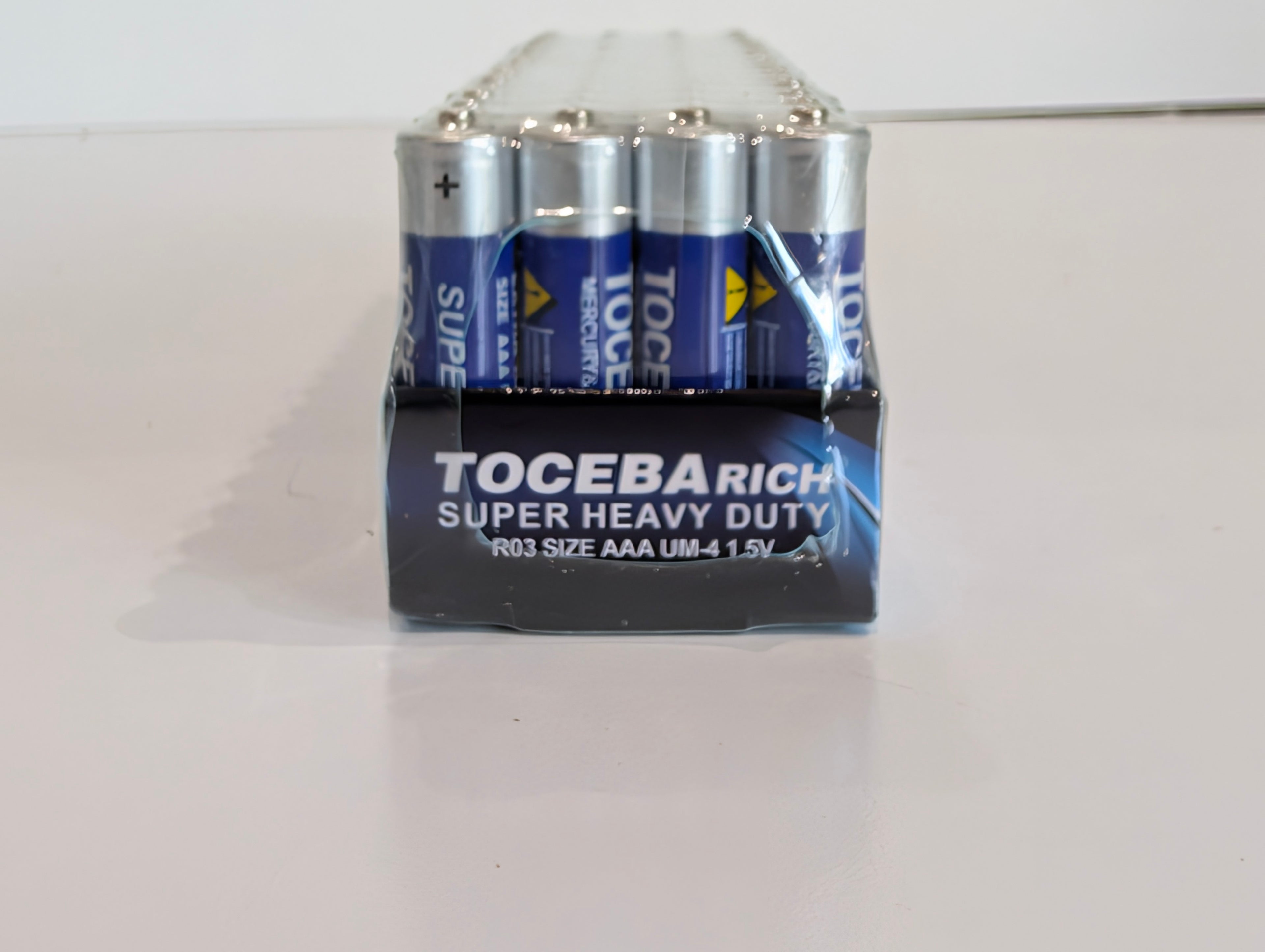 TOCEBARICH AAA Batteries 60 Pack Super Heavy Duty R03 UM4 1.5V Sealed