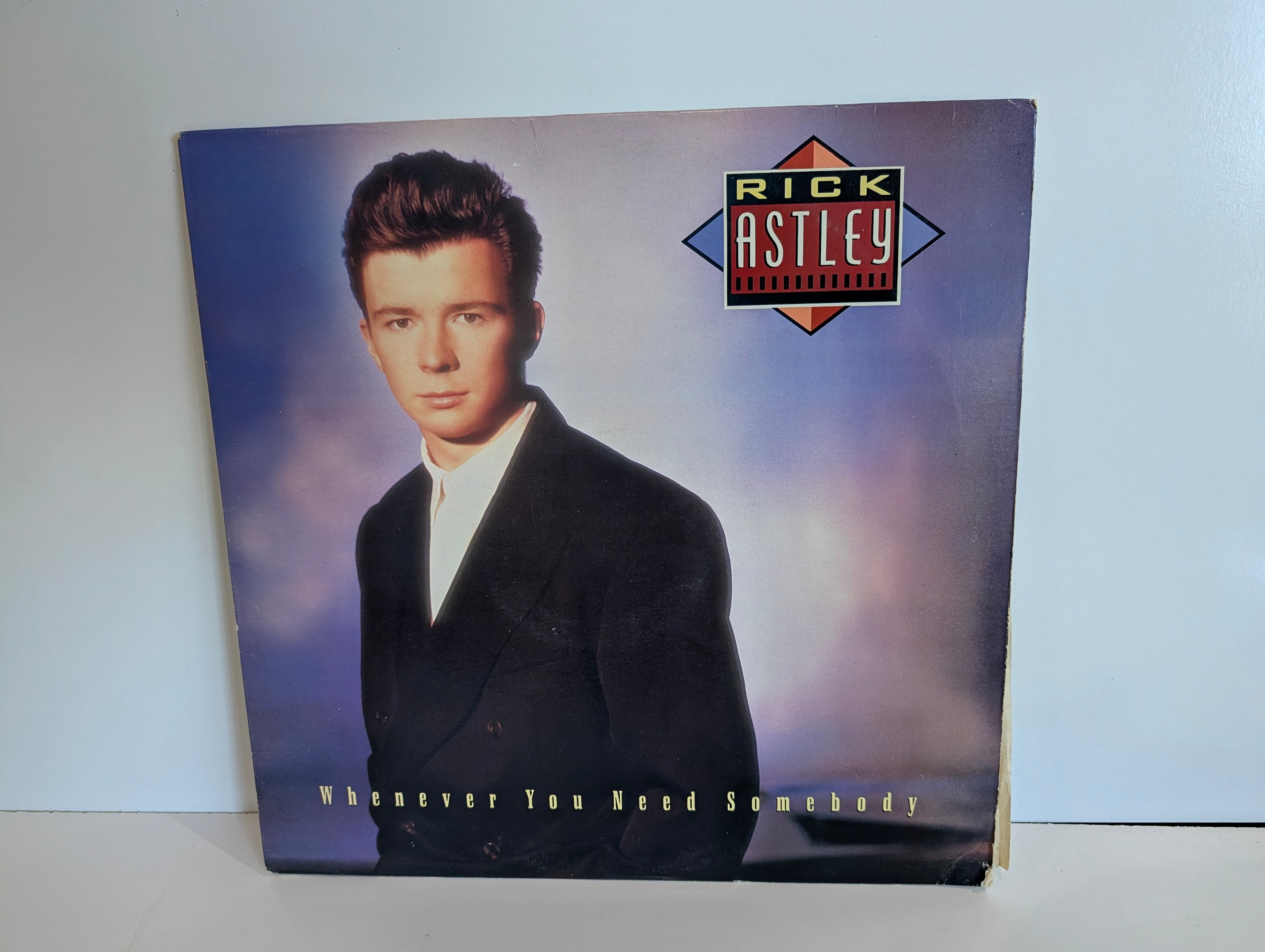Vintage Rick Astley Whenever You Need Somebody Vinyl LP 1987 RCA Record