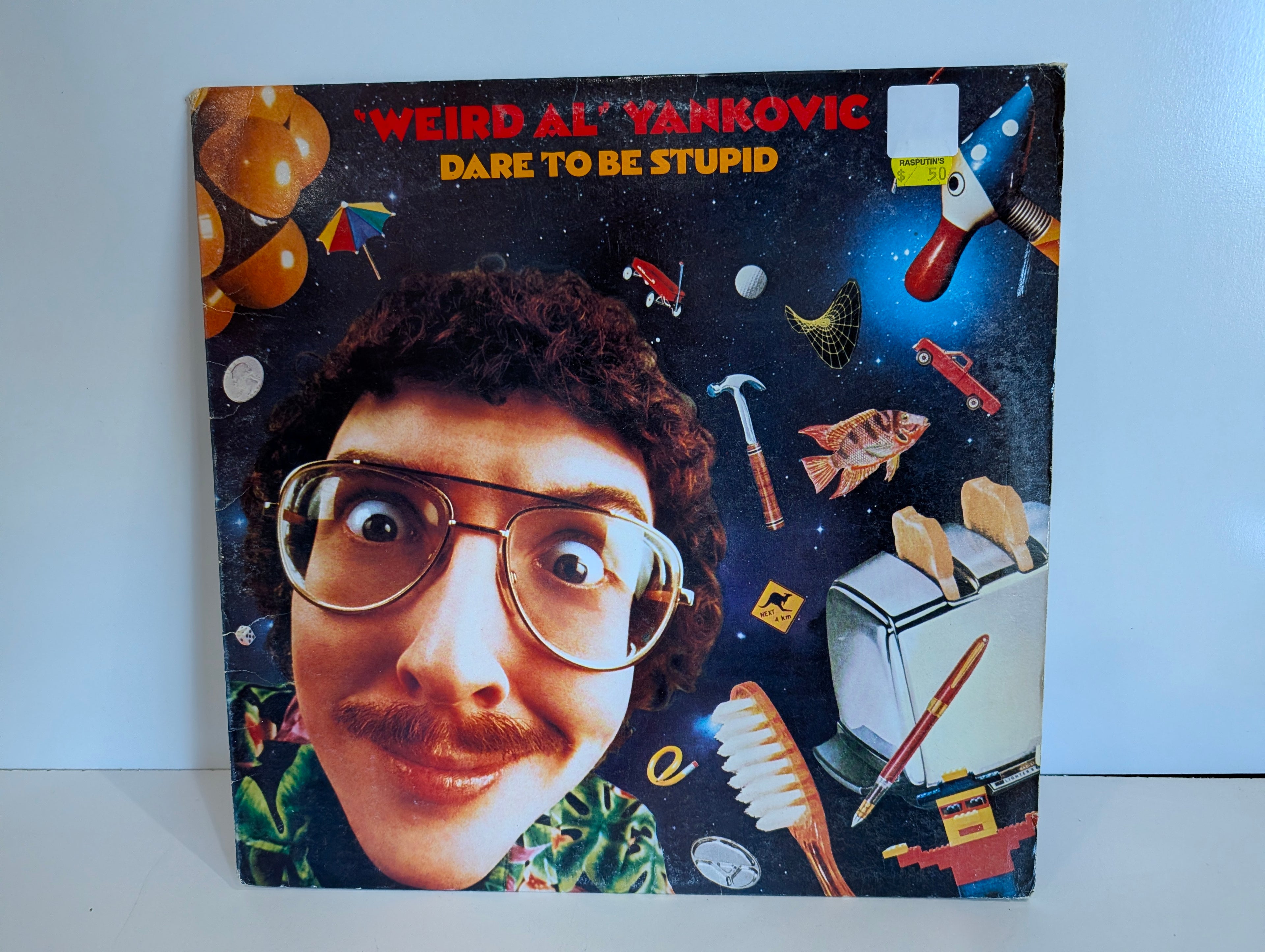 Vintage Weird Al Yankovic Dare To Be Stupid Vinyl LP Record 1985 Album Cover