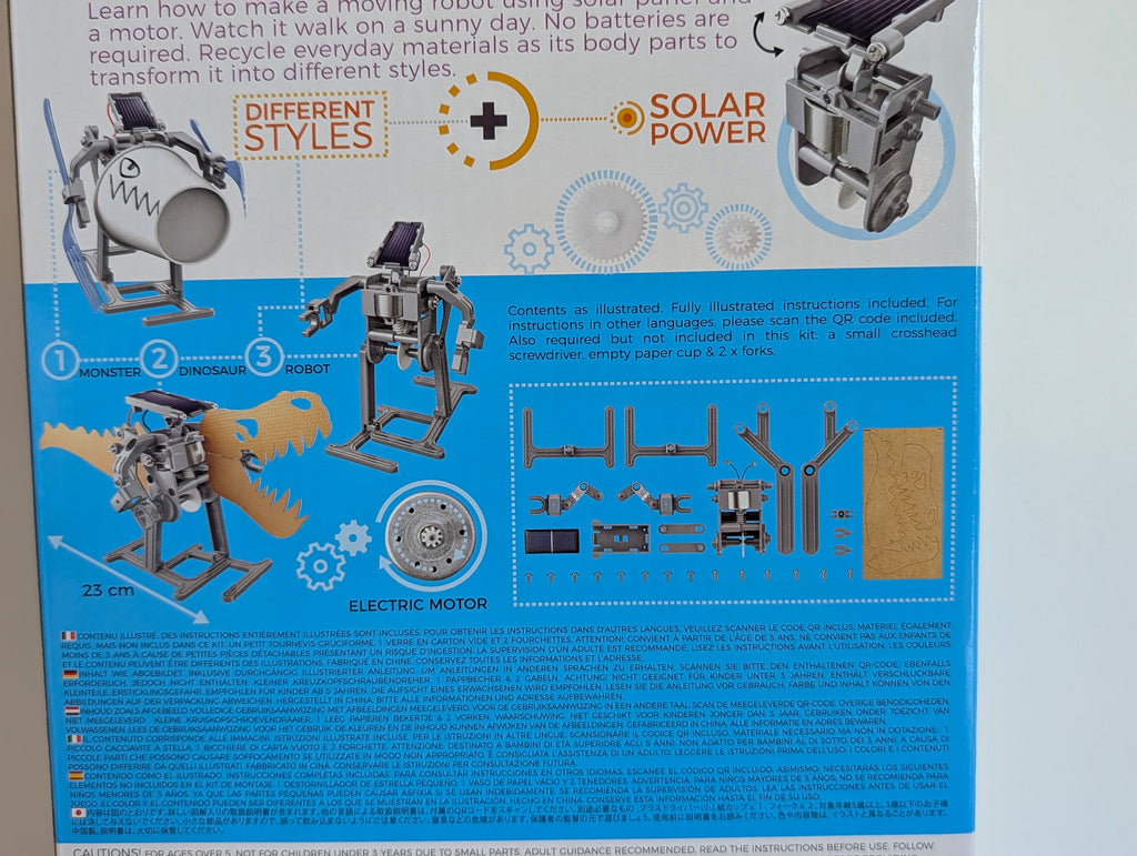 Green Science Solar Robot Kit 4M STEM Powered Kids DIY Solar Toy Ages 5+