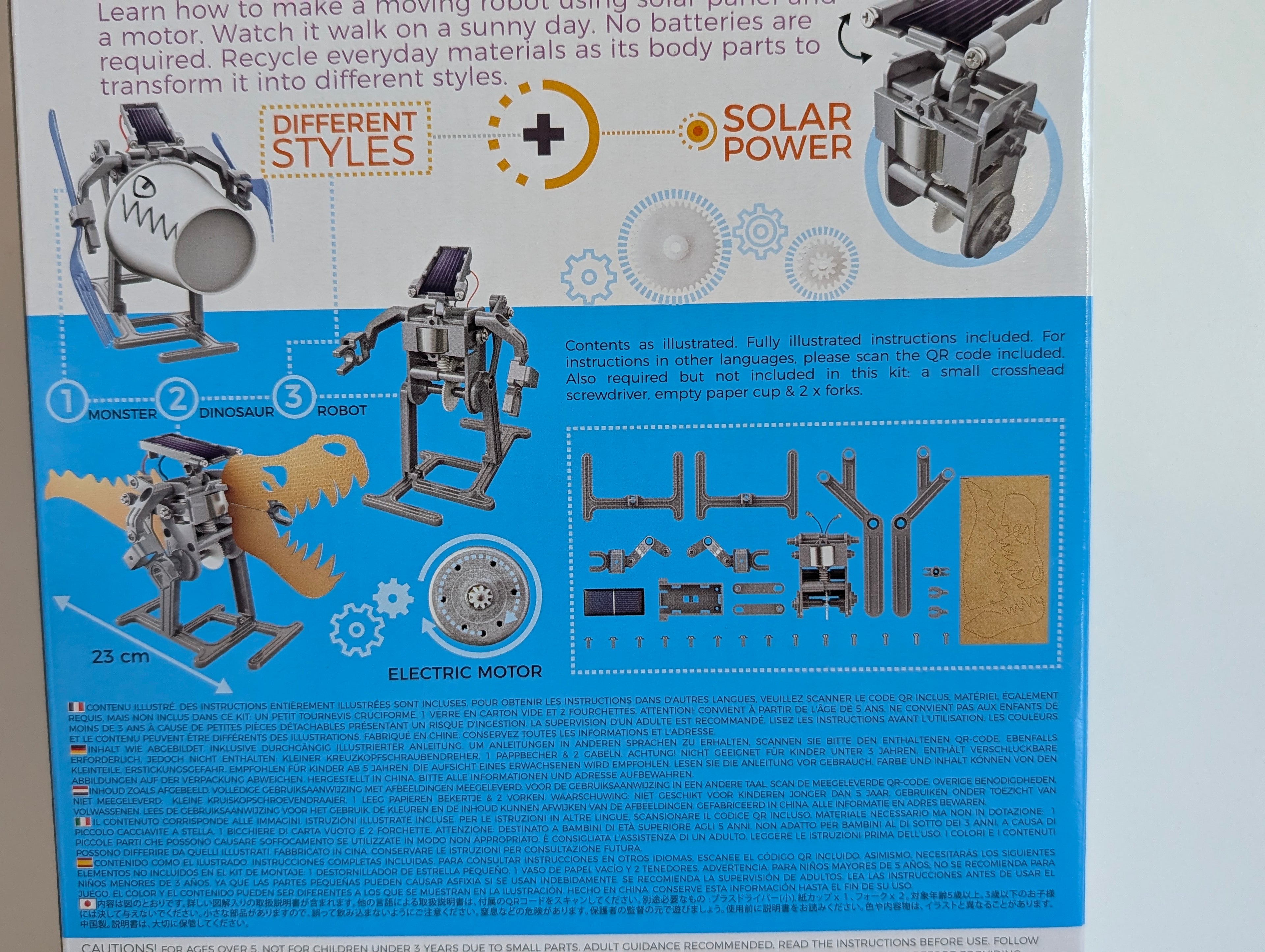 Green Science Solar Robot Kit 4M STEM Powered Kids DIY Solar Toy Ages 5+